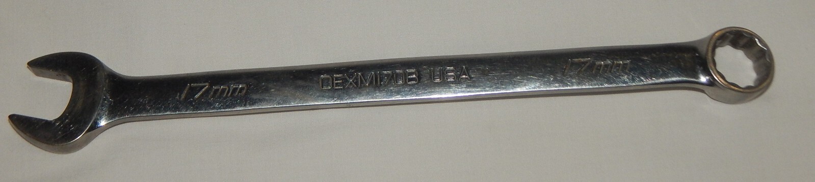 Snap-On OEXM170B 17mm 12 Point chrome Metric Combination Wrench Snap On box end