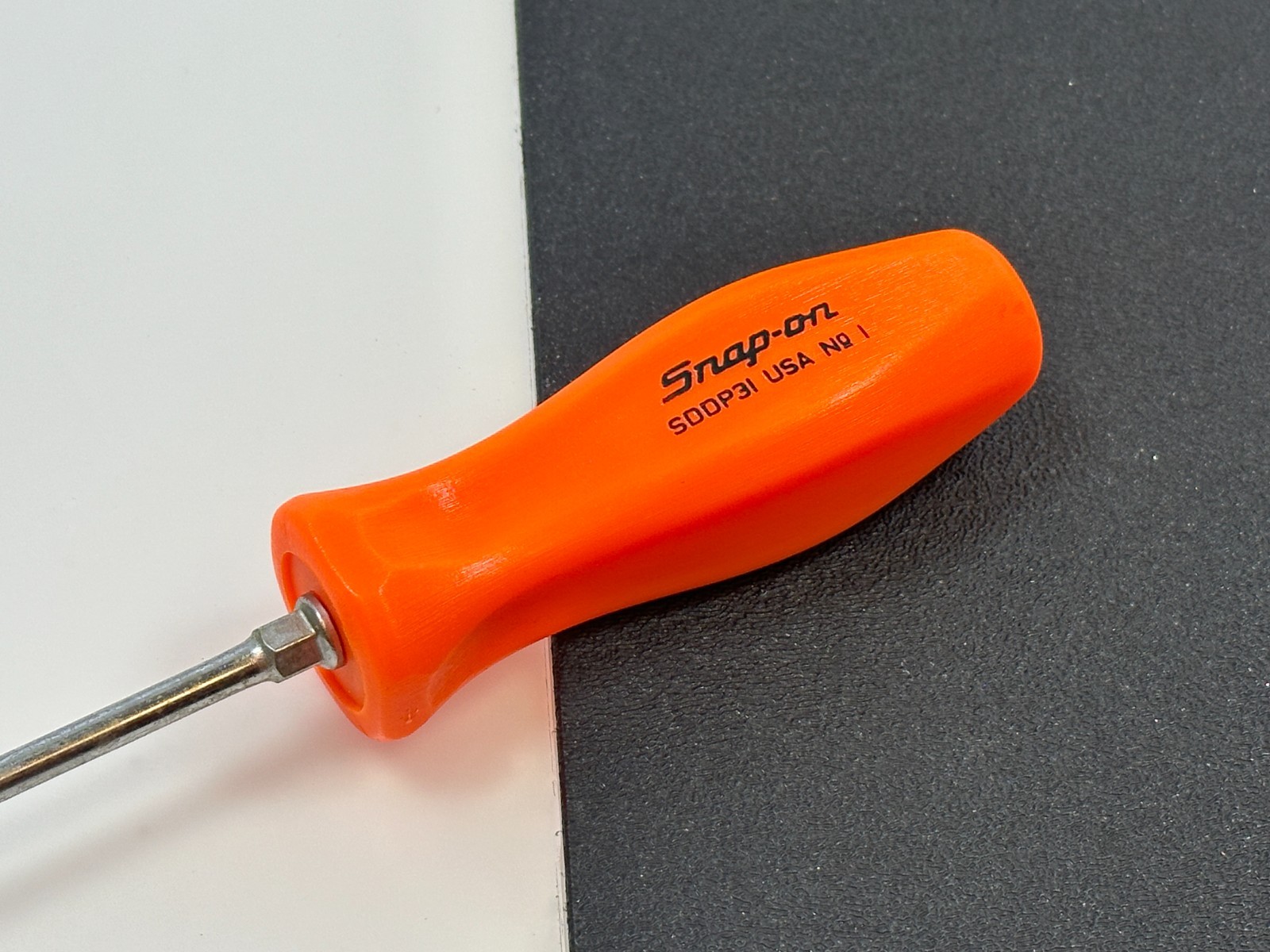 🇺🇸 Snap-on Tools USA ORANGE Hard Handle #1 Phillips Screwdriver SDDP31, NOS