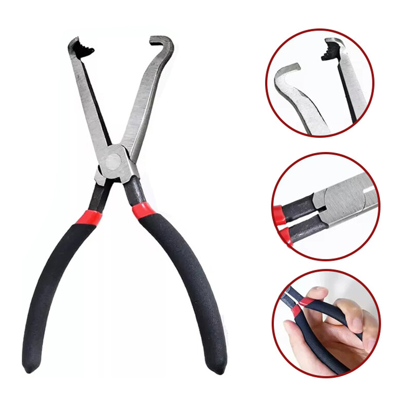 8Inch Electrical Disconnect Pliers Fuel Line Clip Spark Plug Removal Repair Tool