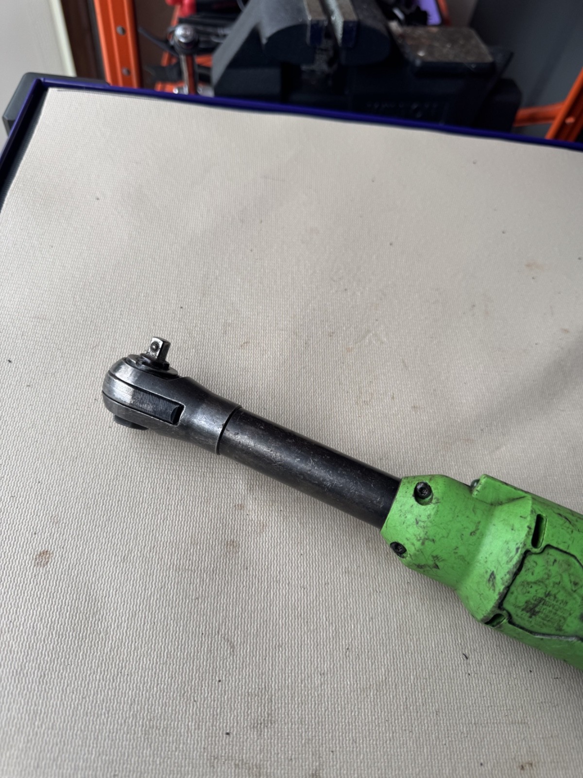Snap-on CTR817G 1/4″ 14.4V MicroLithium Cordless Long Neck Ratchet *Pre Owned*