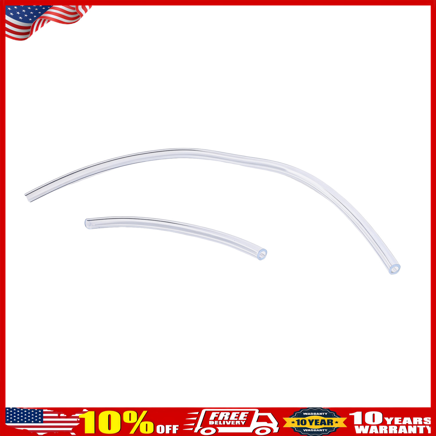 6 PCS BRAKE BLEEDER HOSE, ONE WAY CHECK VALVE TUBE BLEEDING TOOL KIT SILVER US