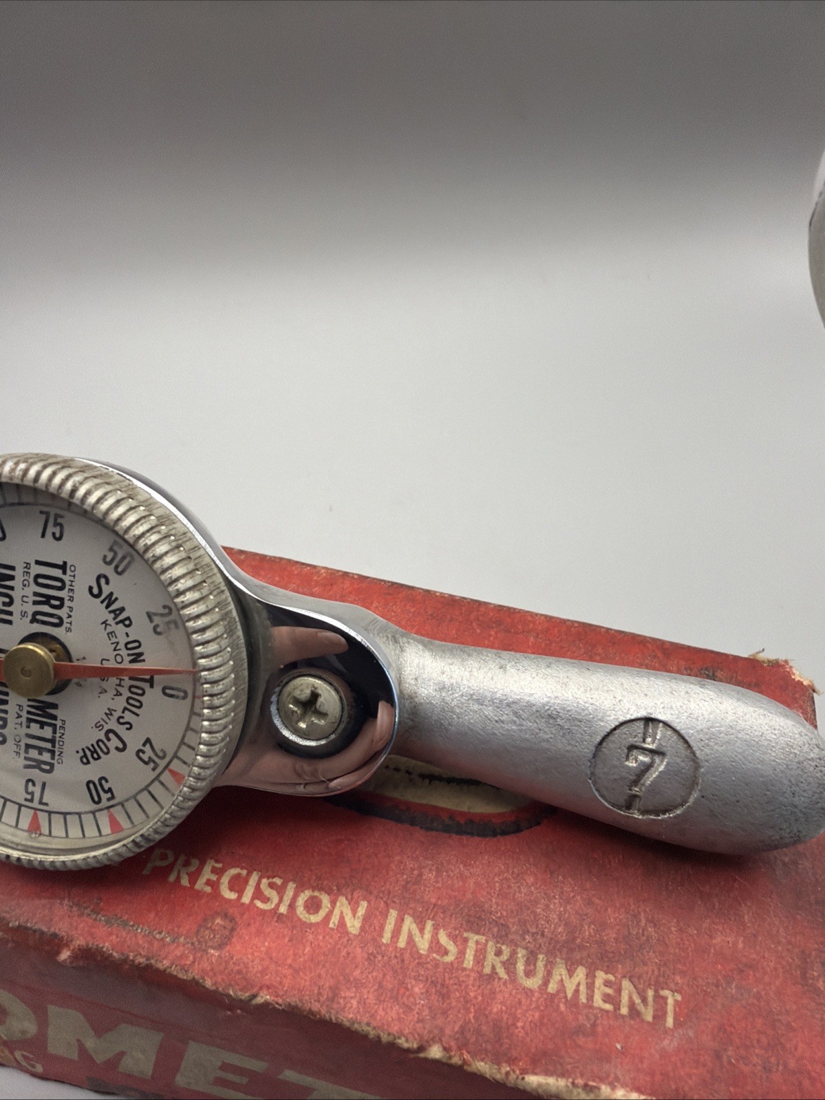 VINTAGE SNAP-ON TQ12B 3/8″ Drive Torqometer 150 Inch-Pounds Torque Wrench