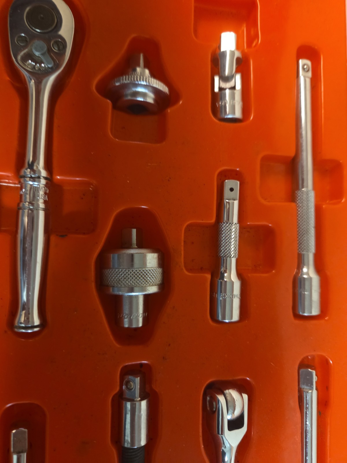 Classic Vintage SnapOn 134-TMP ¼» Dr Quality Socket Wrench Set In Original Box