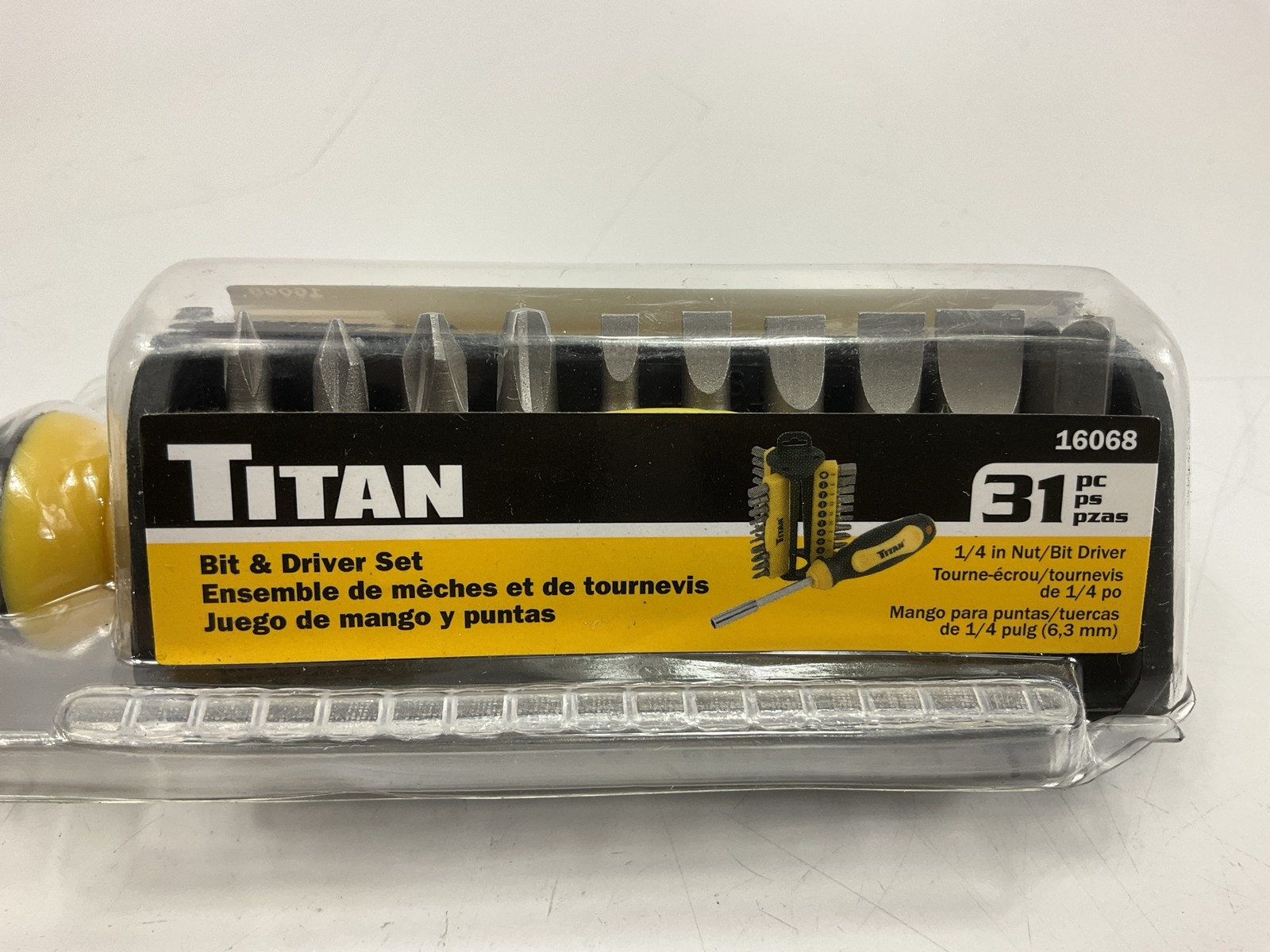 Titan 16068 31-Piece Multi-Bit Screwdriver Set – Slotted, Hex, Phillips, Pozi
