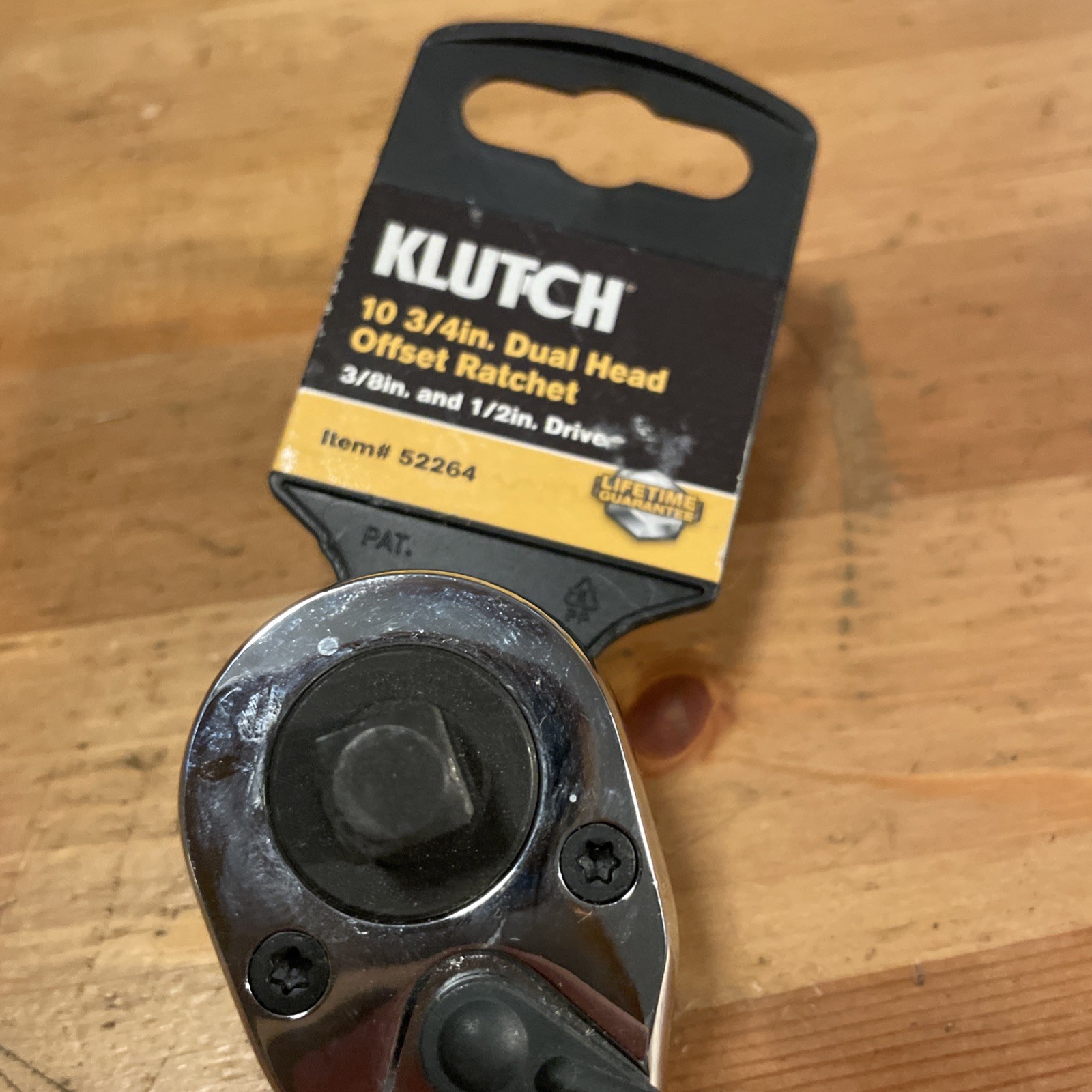 Klutch Duel Head Head Ratchet 3/8” And 1/2” Drive #52264