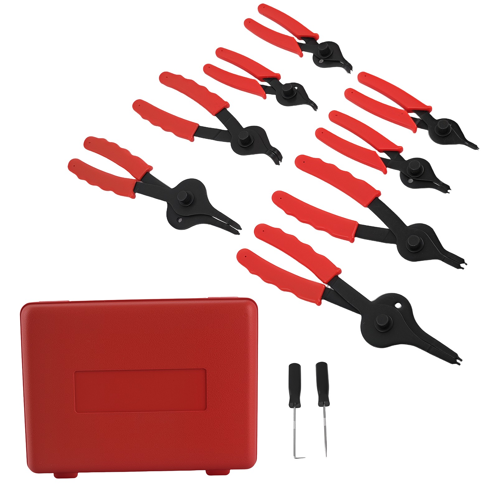 Snap Ring Pliers Set with Pick Tools Professional Grade Repair Kit with Case