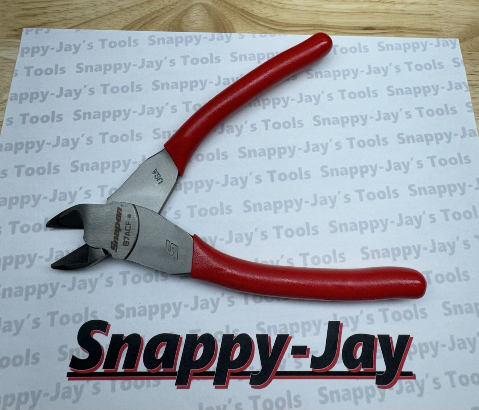 Snap-on Tools USA NEW RED 7” Soft Grip VECTOR EDGE Diagonal Cutter Pliers 87ACF