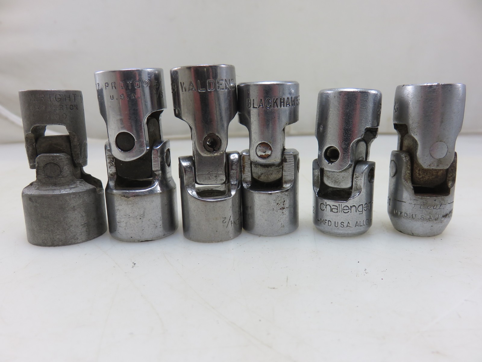 Wright Proto Others Etc. Swivel Flex Joint Socket Set 6pc 12pt 3/8″-11/16″ Set