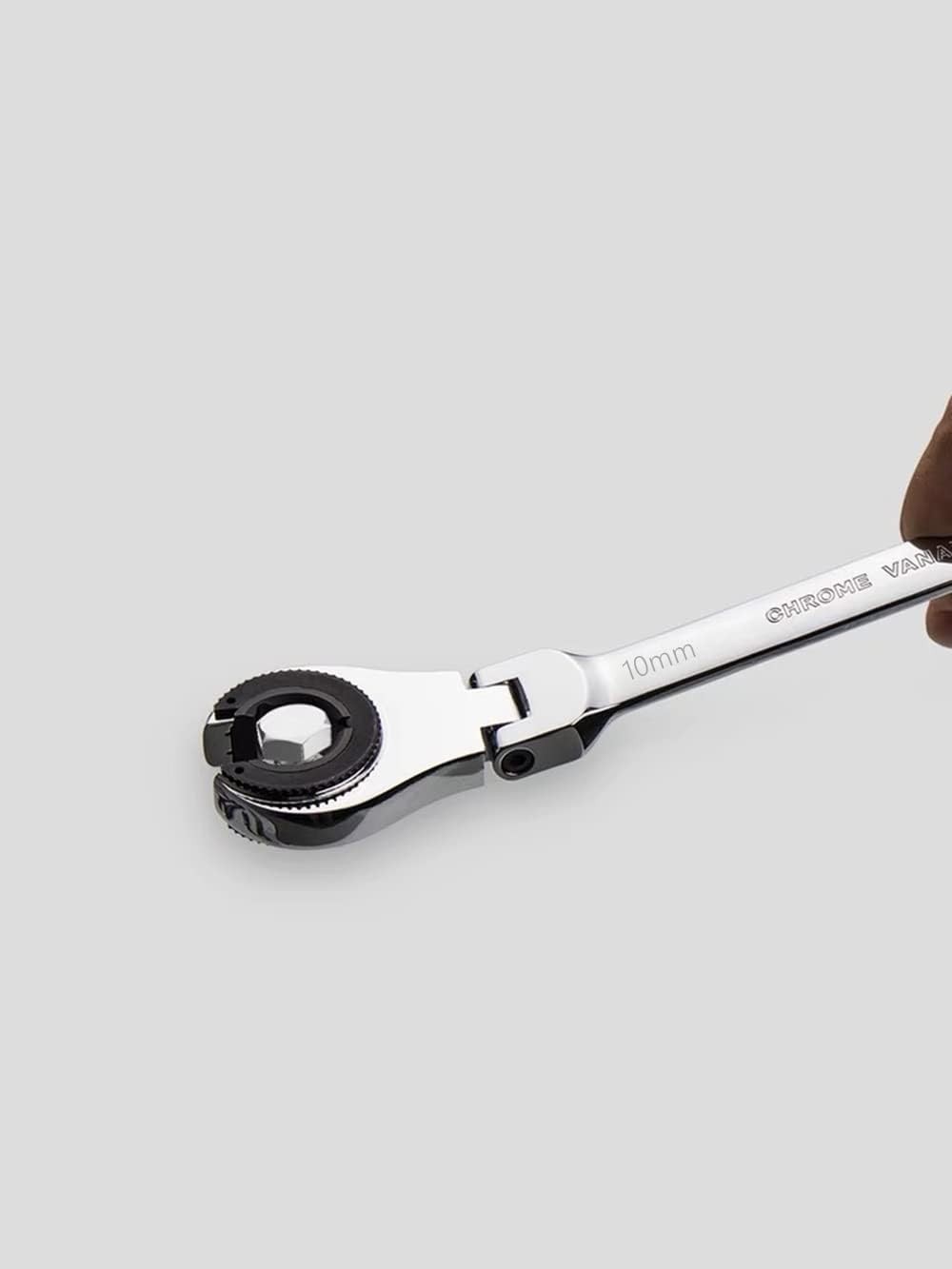 Professional 10mm Flex-Head Wrench – Corrosion Resistant with Dual Functionality