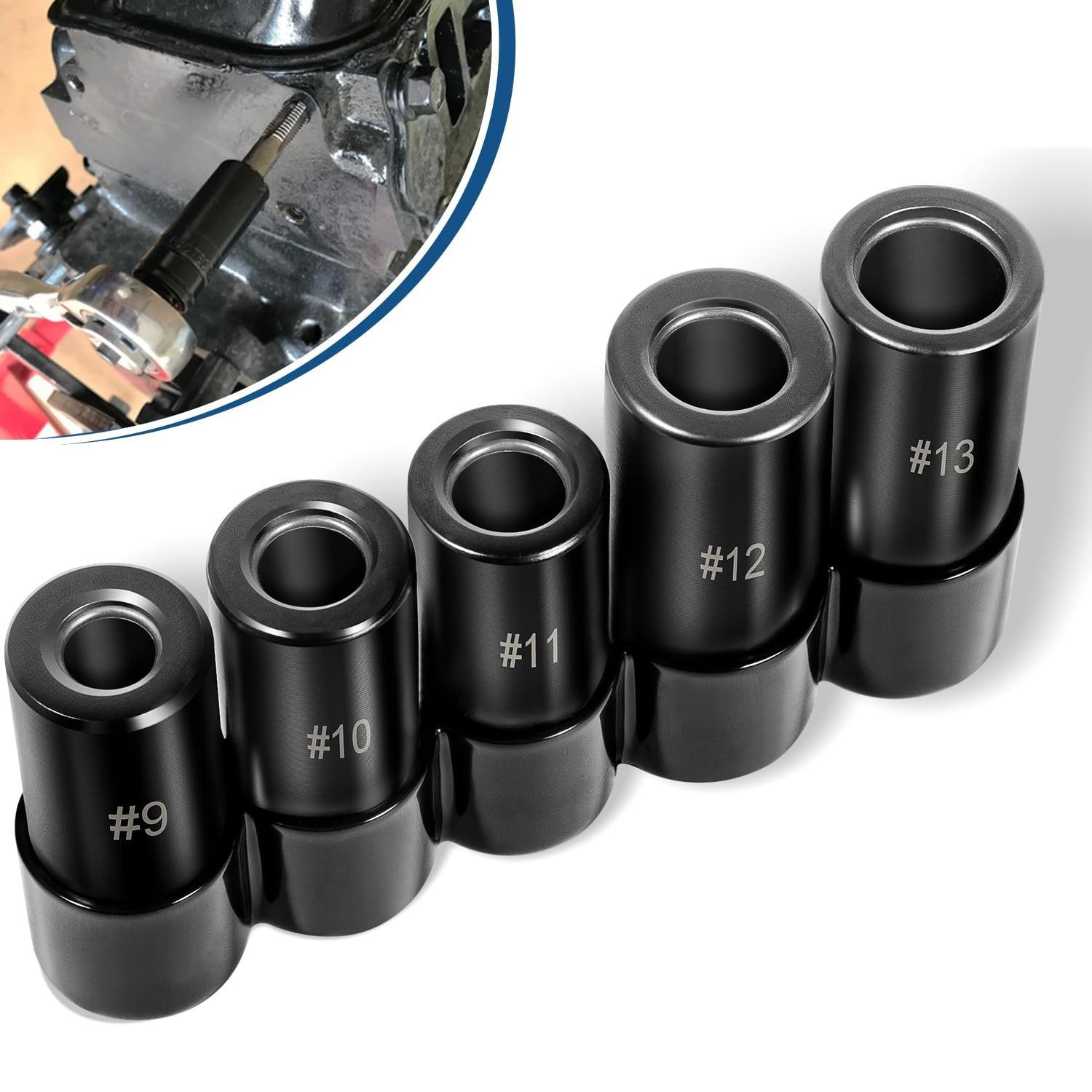 71670 Tap Socket Set Fits 5/8″, 11/16″, 3/4″, 7/8″ and 1″ Taps, 1/2″ Drive