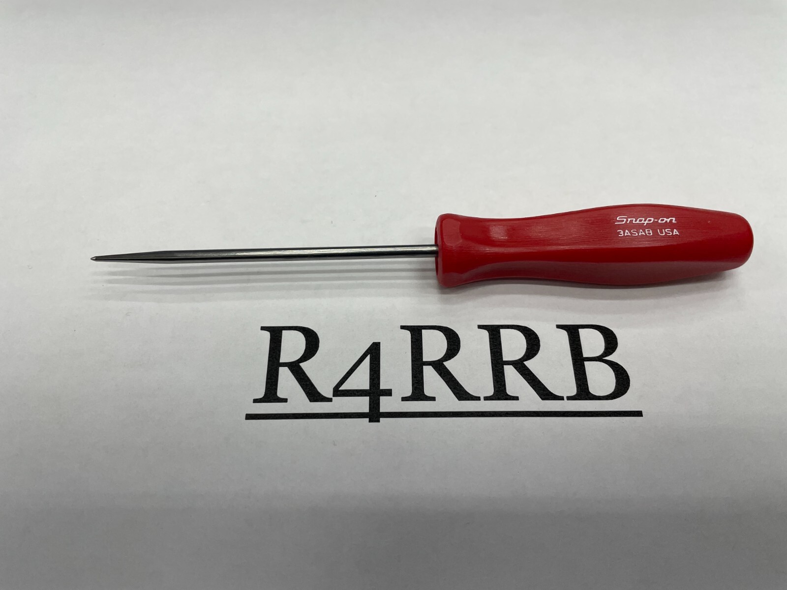 Snap-on Tools USA NEW Classic RED Mini Hard Handle Straight Awl Pick 3ASABR