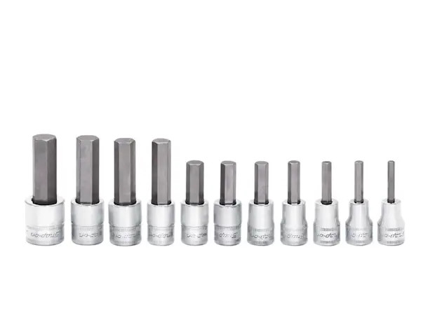 USED Snap On 3/8″ Drive Metric Hex Bit 11 pc Socket Set with Magnetic Case