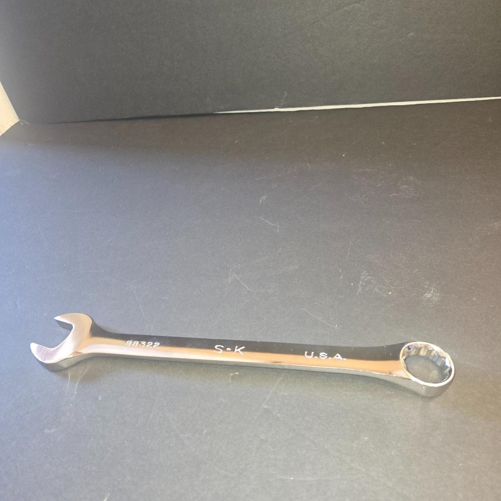 QUALITY S-K SK #88322 22MM METRIC COMBINATION POLISHED 12 POINT WRENCH