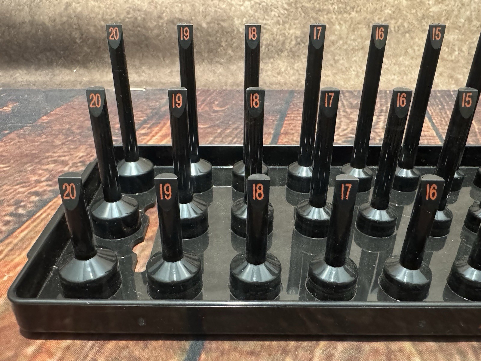 Snap On Socket Tray Set – Three Row Post – Metric & SAE – KA383METBK / KA383FRRD