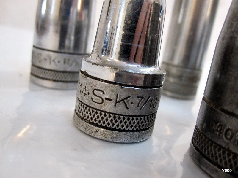 S-K socket set of 7 pcs with 40136 1 1/8