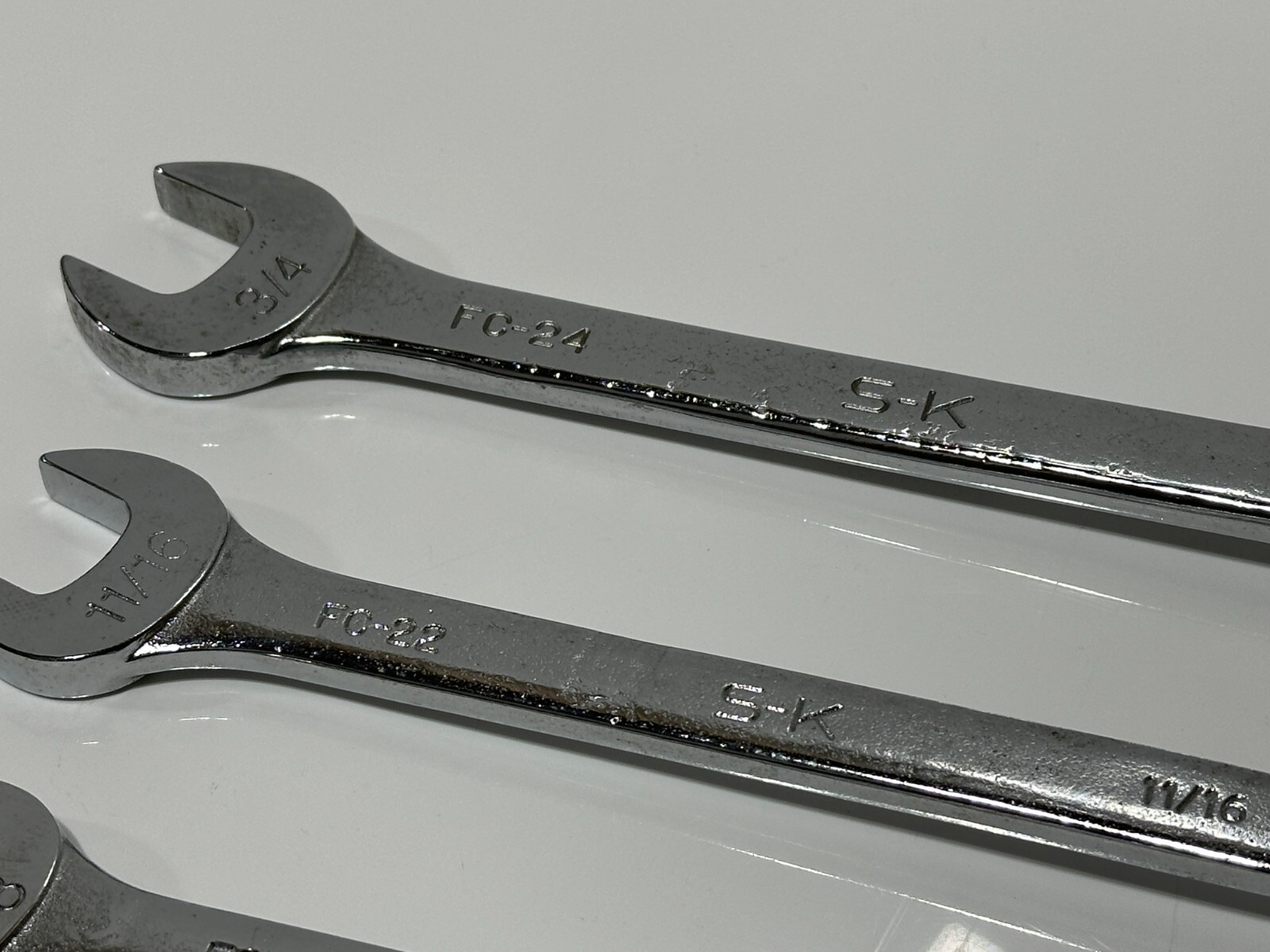SK Tools USA (NEW) 6pc SAE 7/16-3/4” Flex Head Combination Wrench Set – 12 Point