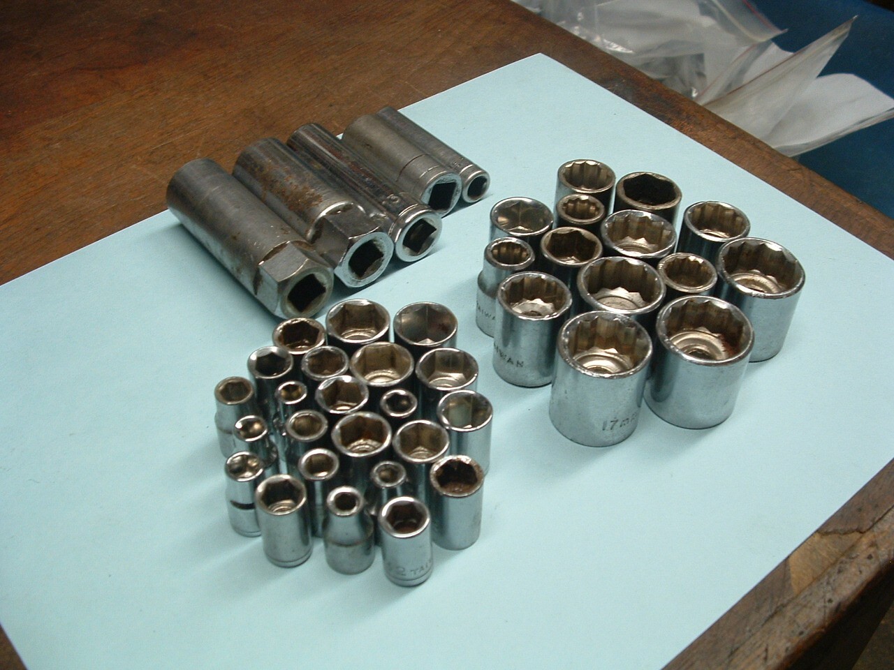 42 PIECE MISC. ASSORTMENT OF TAIWAN MADE SOCKETS 75 CENTS EACH + 9 SHIP