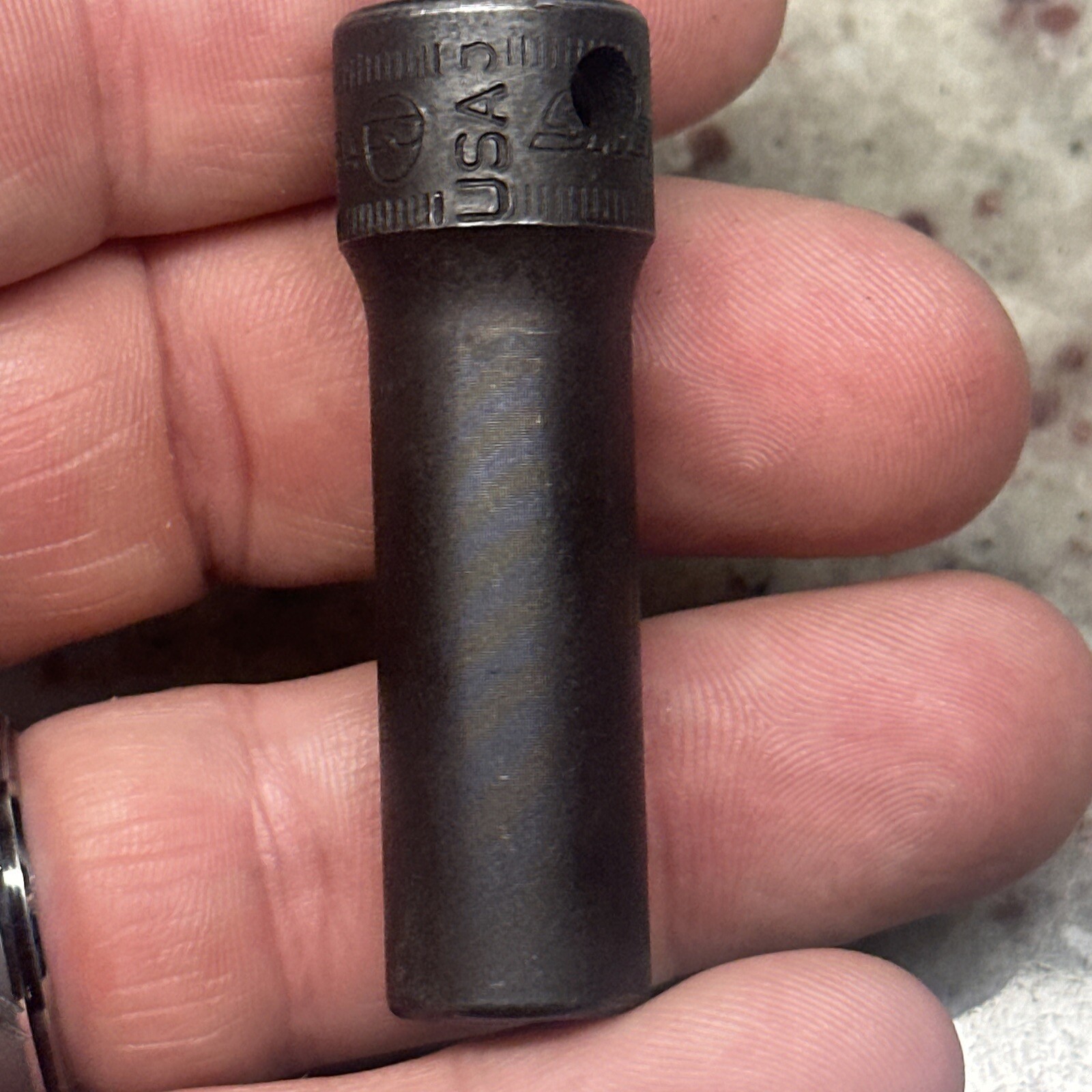 SNAP ON SIMFM9A 9MM 3/8″ DRIVE METRIC 6 POINT DEEP IMPACT SOCKET SIMFM 9 MM USED