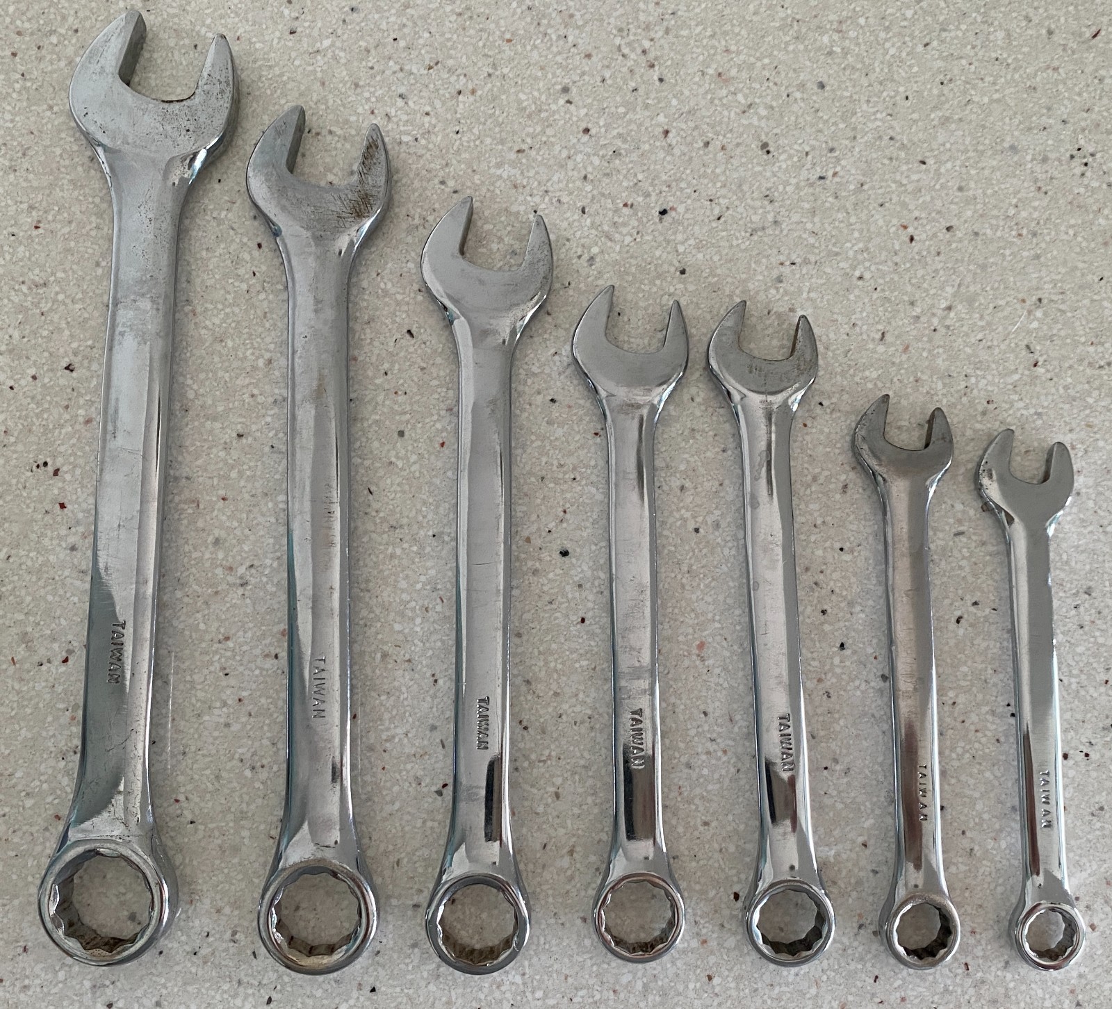 NAPA Evercraft 7 Piece Metric Combination Wrench Set 9 10 12 13 14 15 17mm