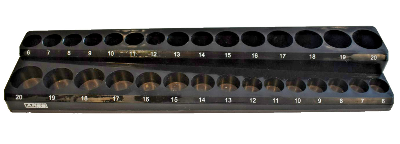 Ares Tools 30 piece Magnetic Metric Socket holder Shallow and Deep
