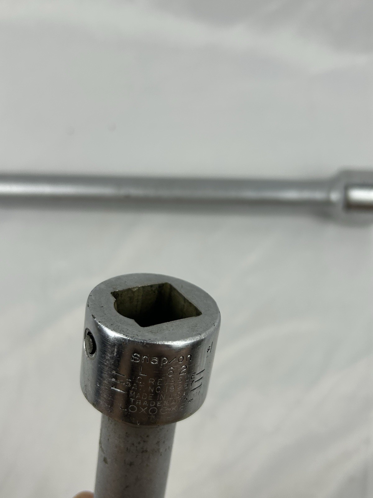 Snap-on 3/4″ Dr 2pc Lock Button Extension Set L-122, L62 Vintage 8” + 16”