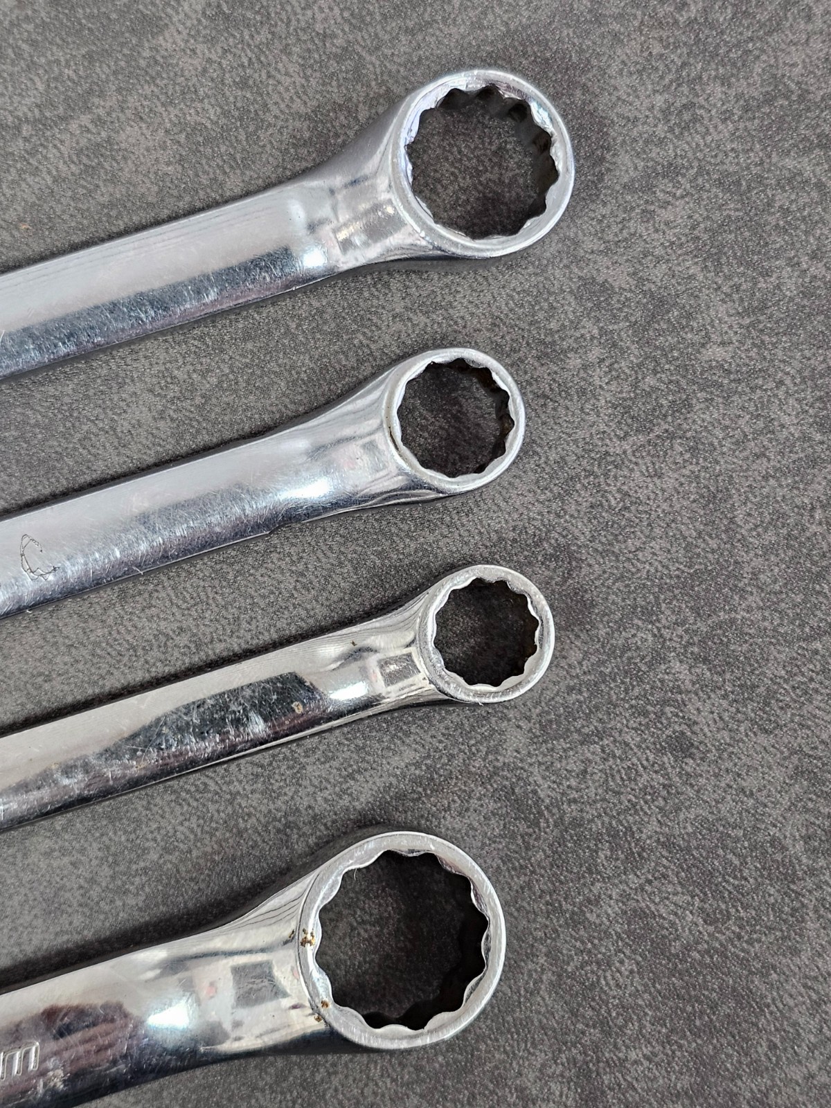 Snap-On 4pc Metric 12pt 10º Offset Box Wrenches XBM810A XBM1011 XBM1214 XSM1516A