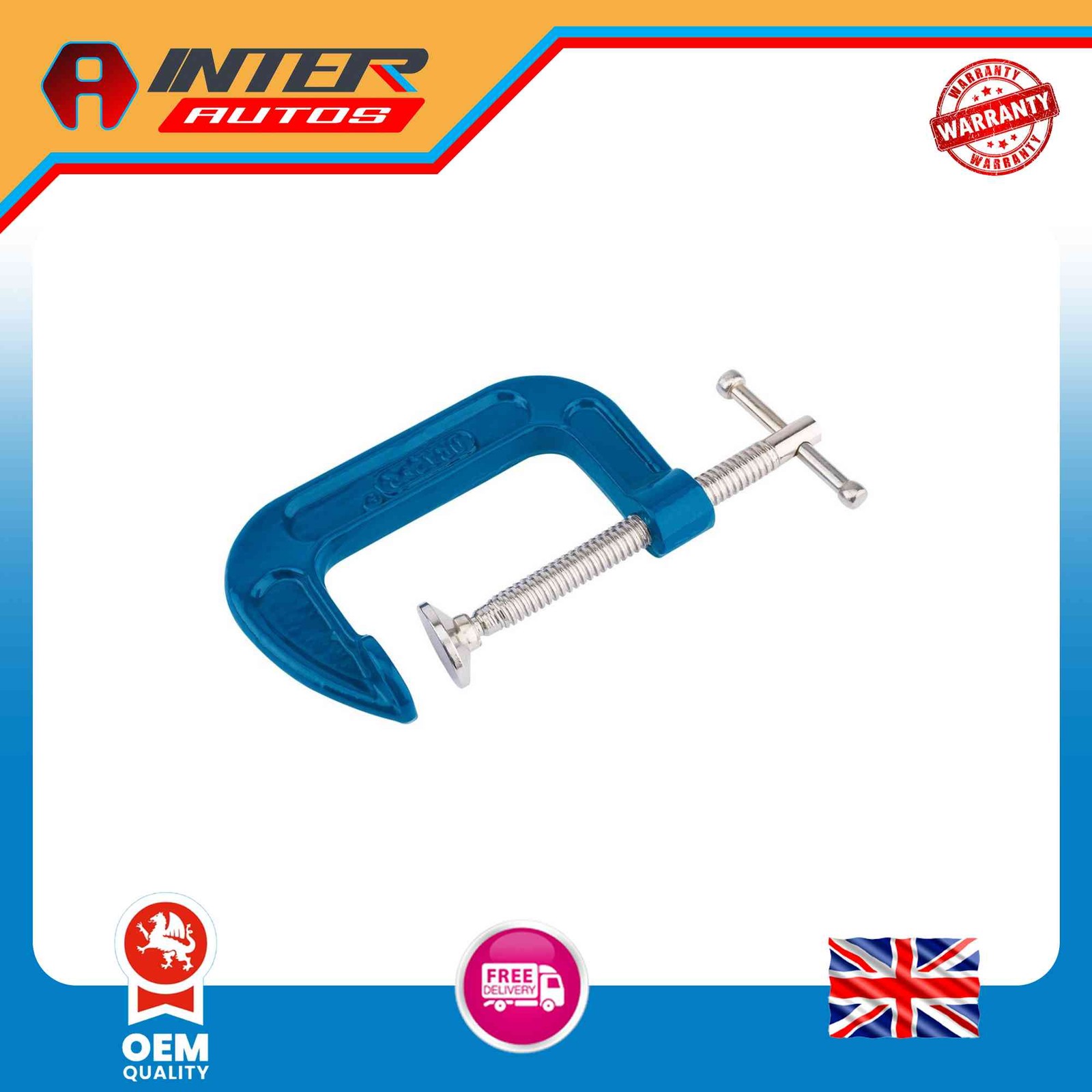 Draper C Clamp, 75 x 50mm 51952
