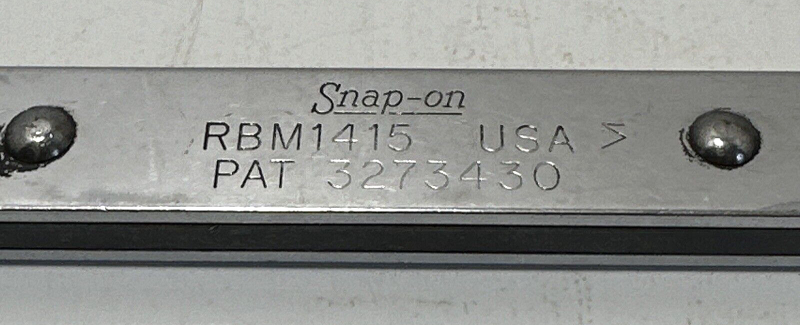 Snap On RBM1415 14mm x 15mm double ratcheting box wrench 12 point 1985 GUC