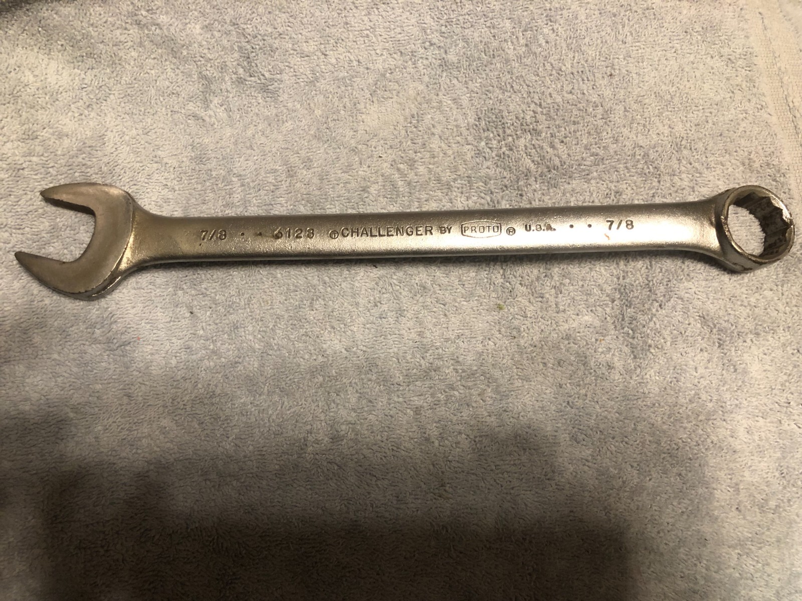Proto challenger 7/8″ Combination Wrench 12 Point SAE 6128 USA 2 dot