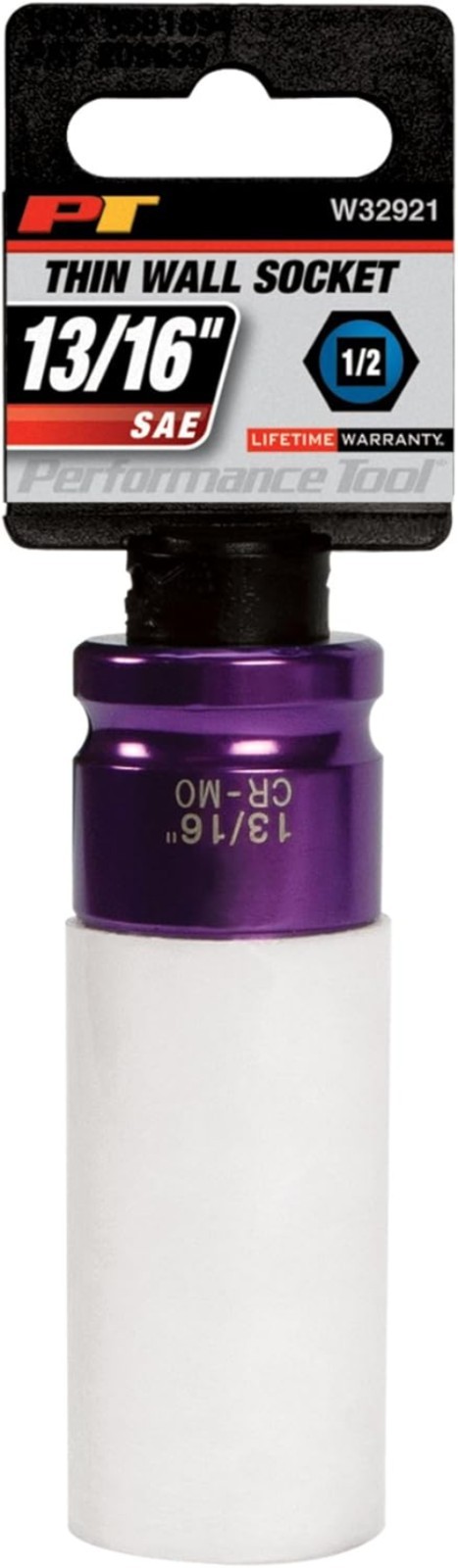 1/2-Inch Impact Drive Thin Wall Socket 13/16-Inch