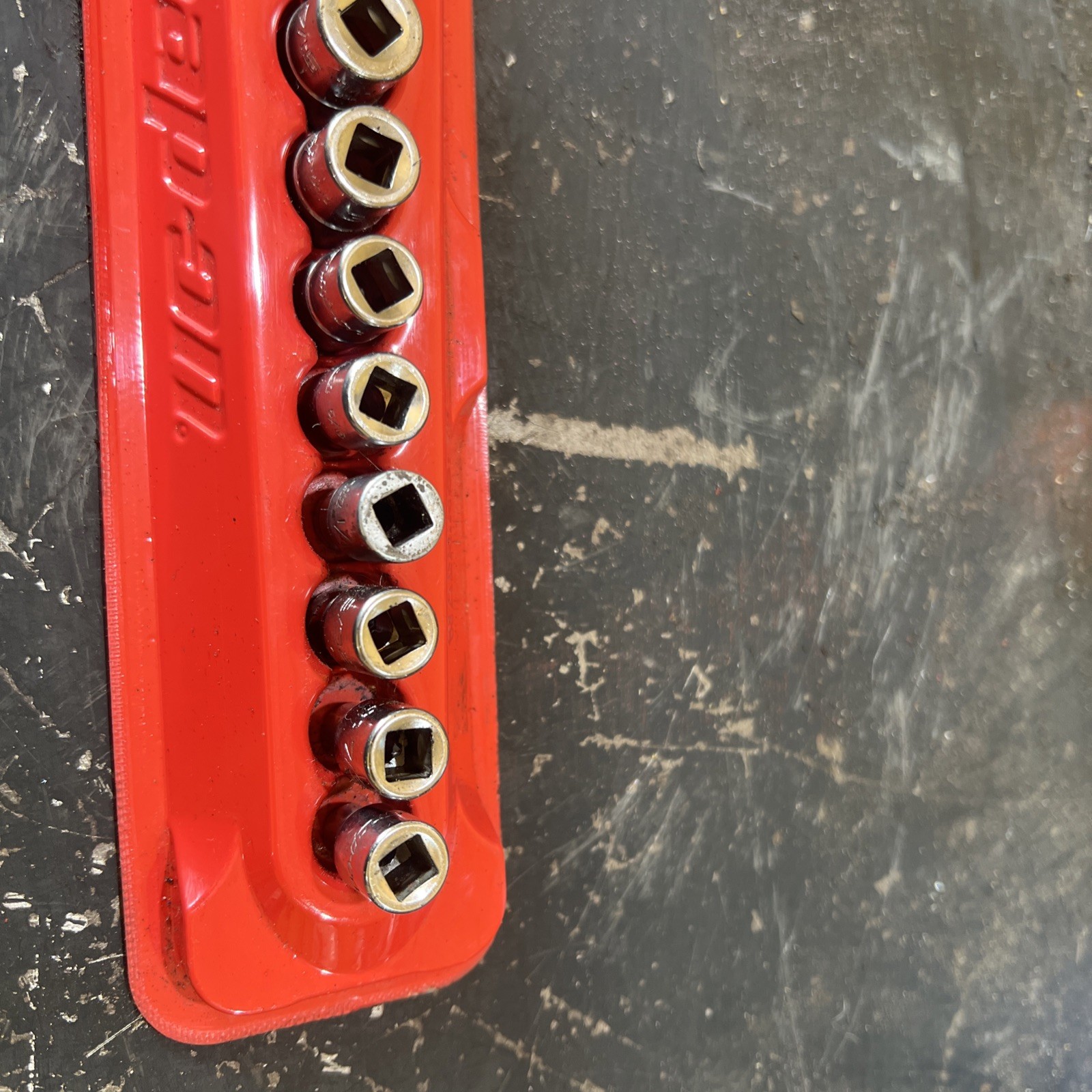 Snap On USA 1/4″ Drive SAE 6 Point Socket Set 10 Pc TM06-TM18 3/16-9/16