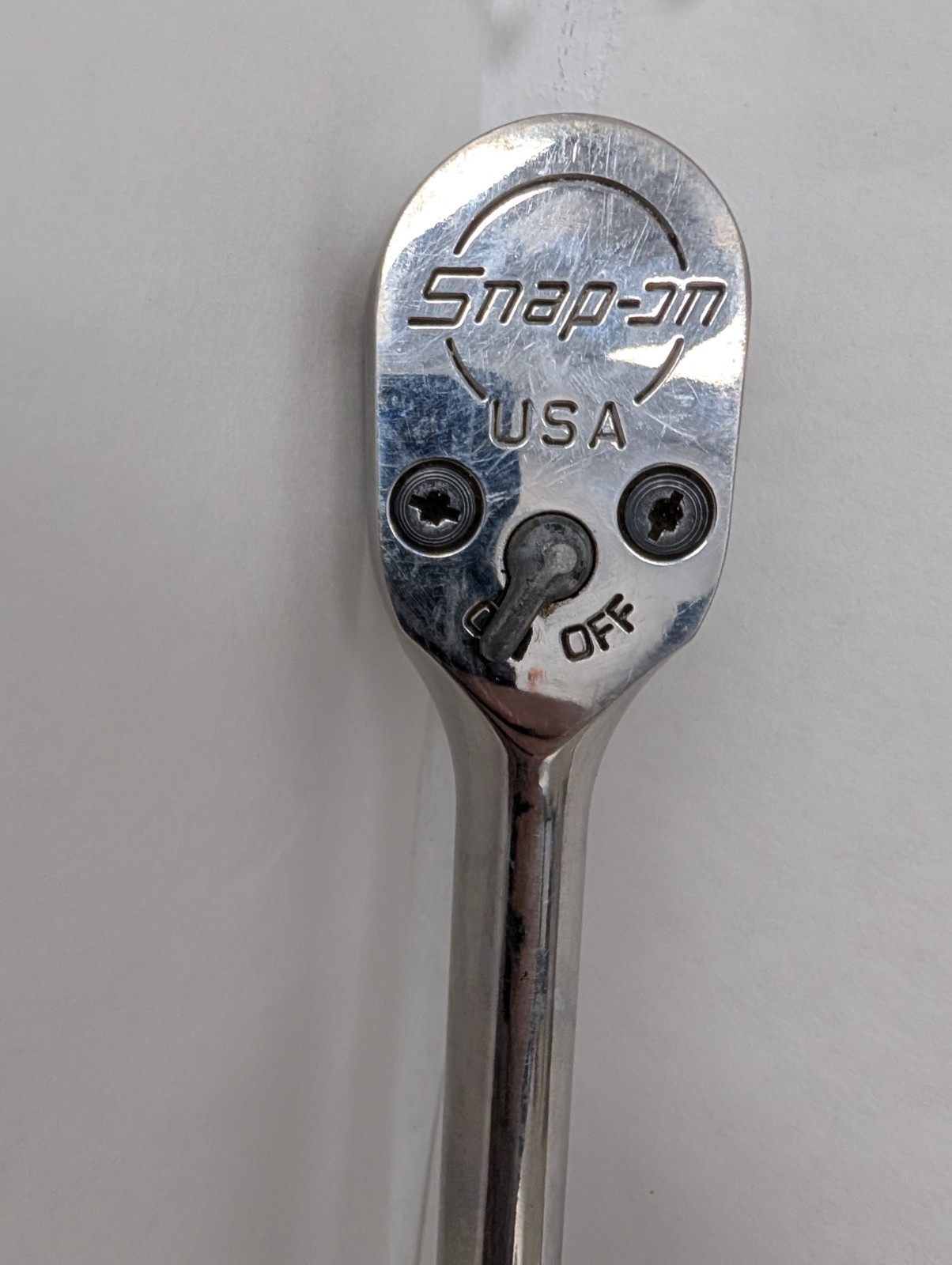 Snap-on FHLF80A 3/8″ Drive Long Flex Head Ratchet Red Soft Grip USA Dual 80