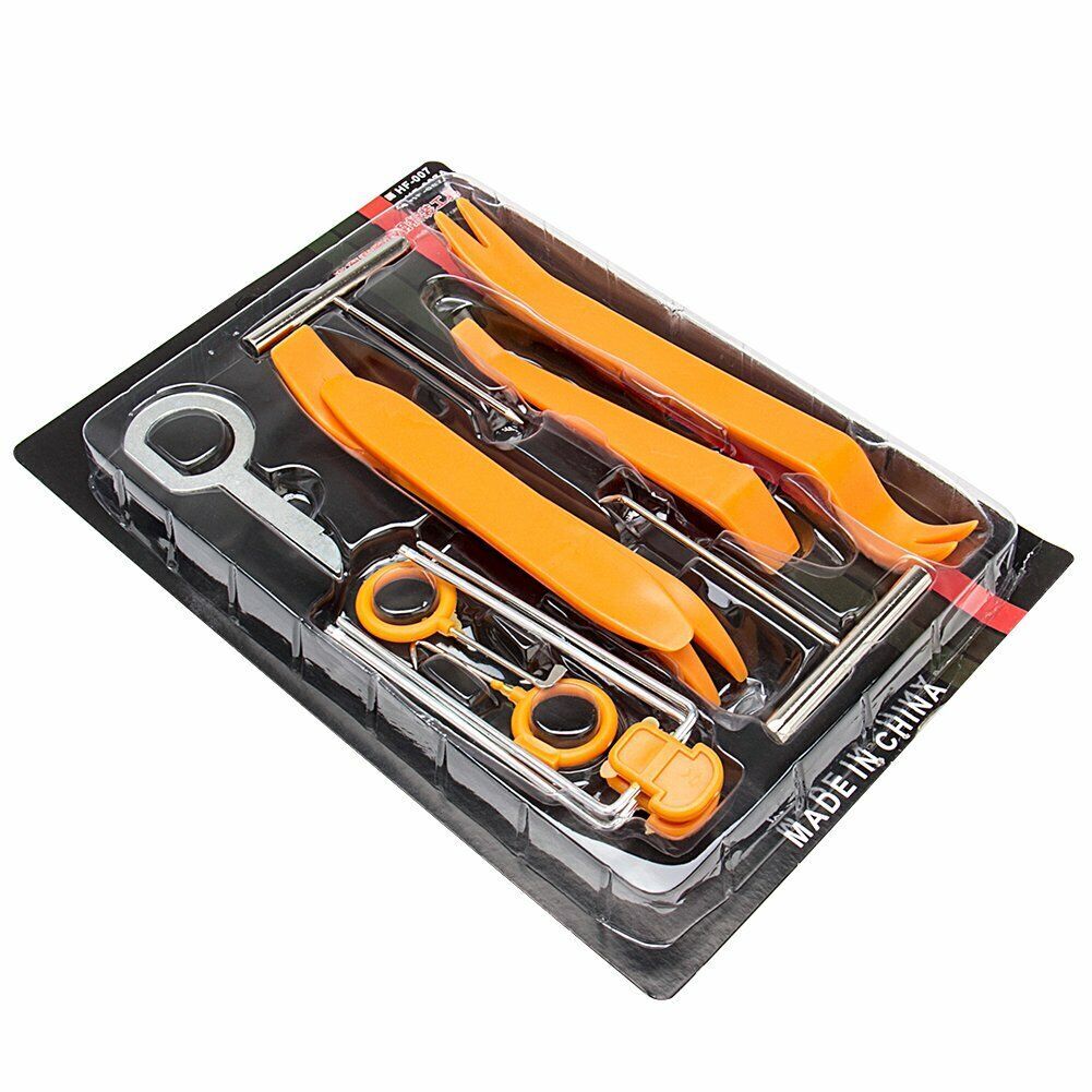 Universal Removal Pry Open Tools Kit Car Dash Door Trim Panel Clip Radio/Lights