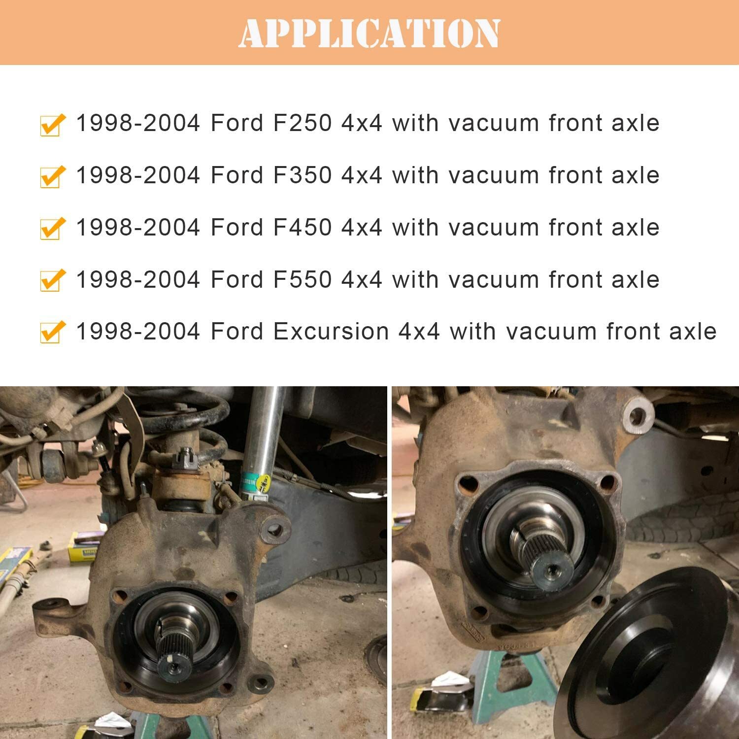 6695 Axle Shaft Oil Seal 4X4 Wheel Knuckle Vacuum Installer For 1998-2004 Ford