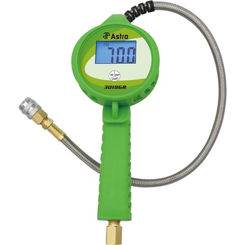 Astro Pneumatic 3018GR Digital Tire Inflator with Stainless Steel Hose, Large