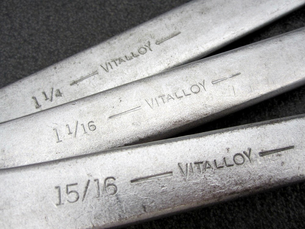 Vintage Billings 15/16″ 1-1/16″ 1-1/4″ Combination Wrenches 1168 1171 1173 USA