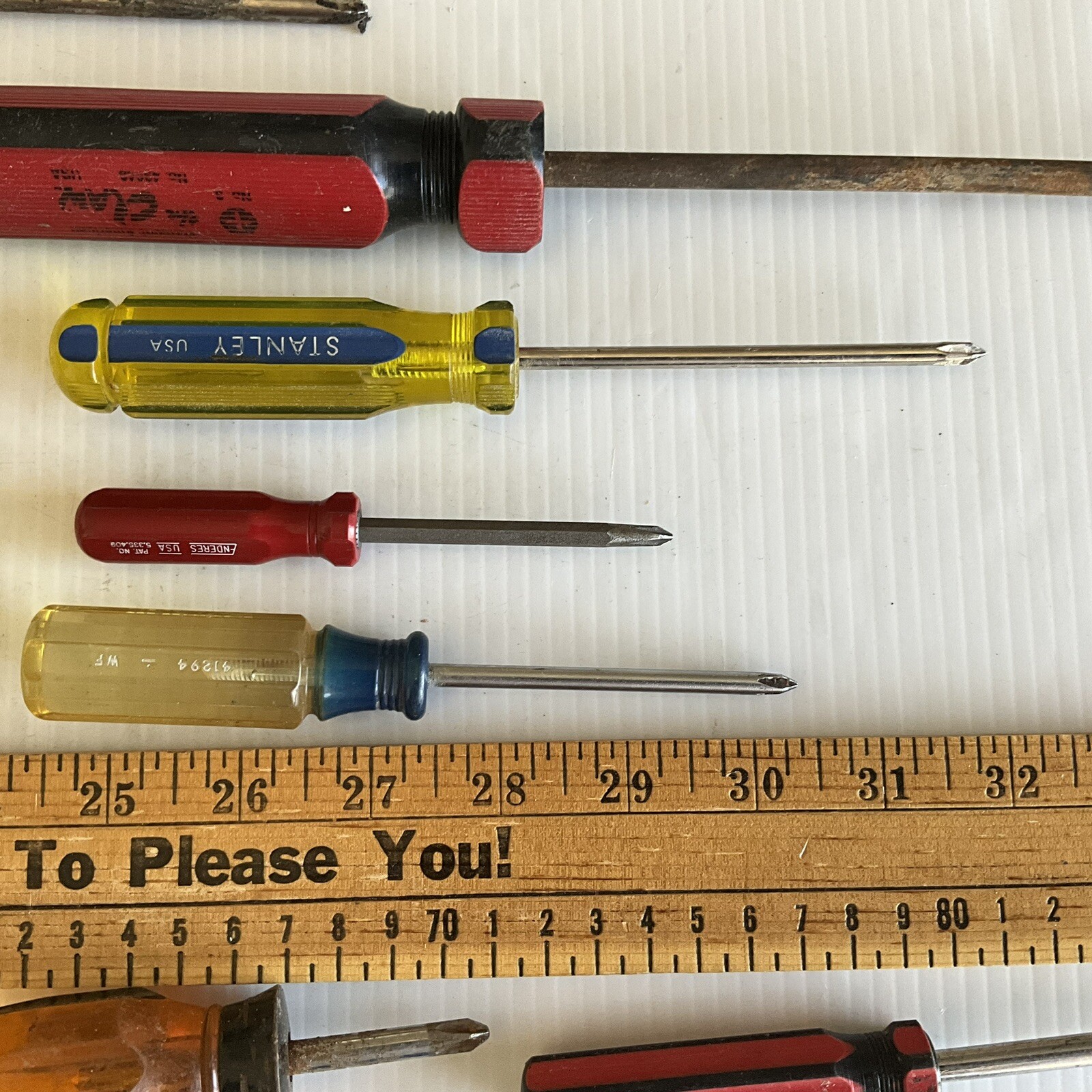 Craftsman Screwdriver Lot Phillips Tip Woodworking Repair Automotive Diy Vintage