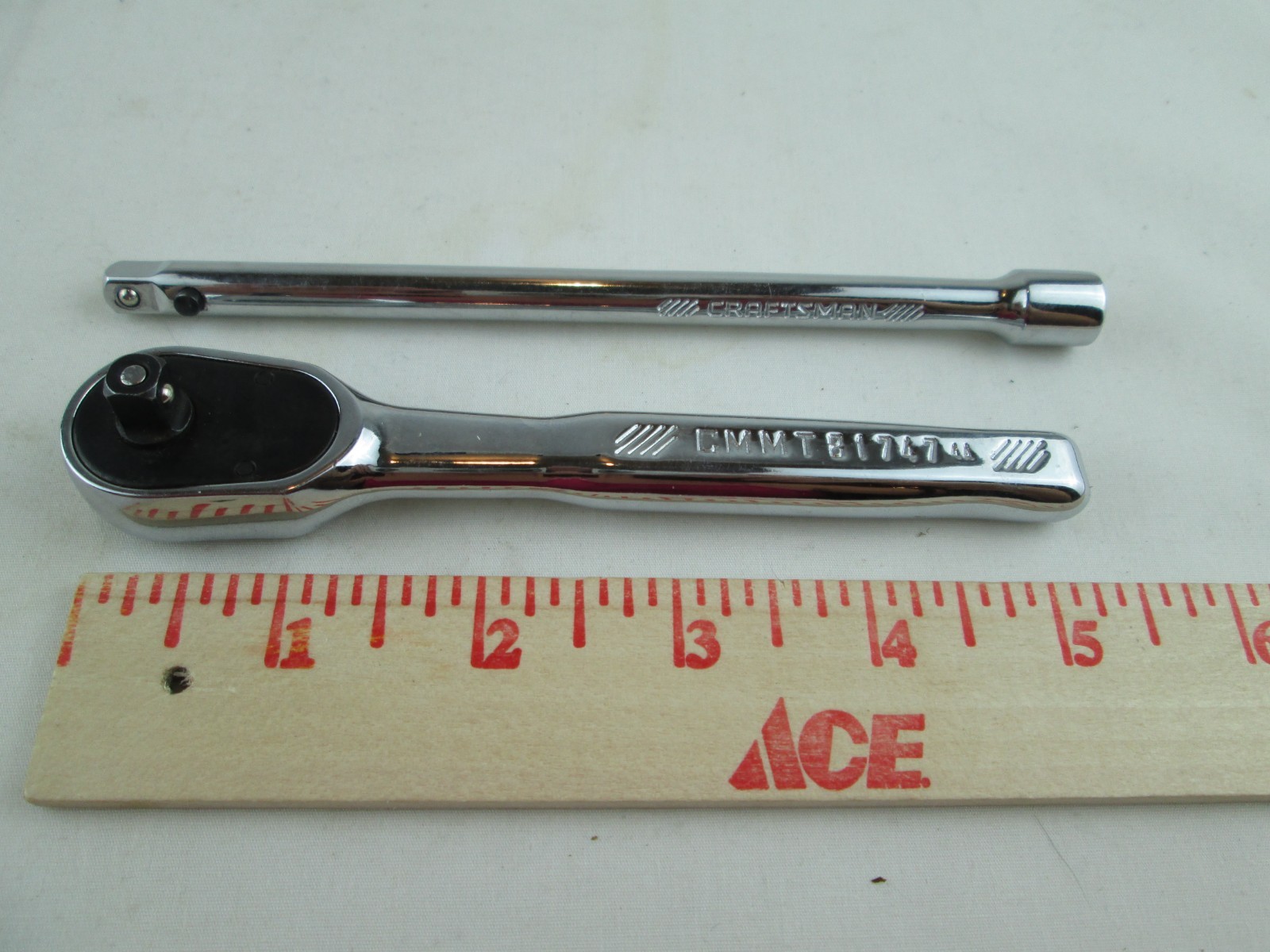 Craftsman SET 1/4″ Ratchet Handle – CMMT81747 and 1/4″ Extension -CMMT44347