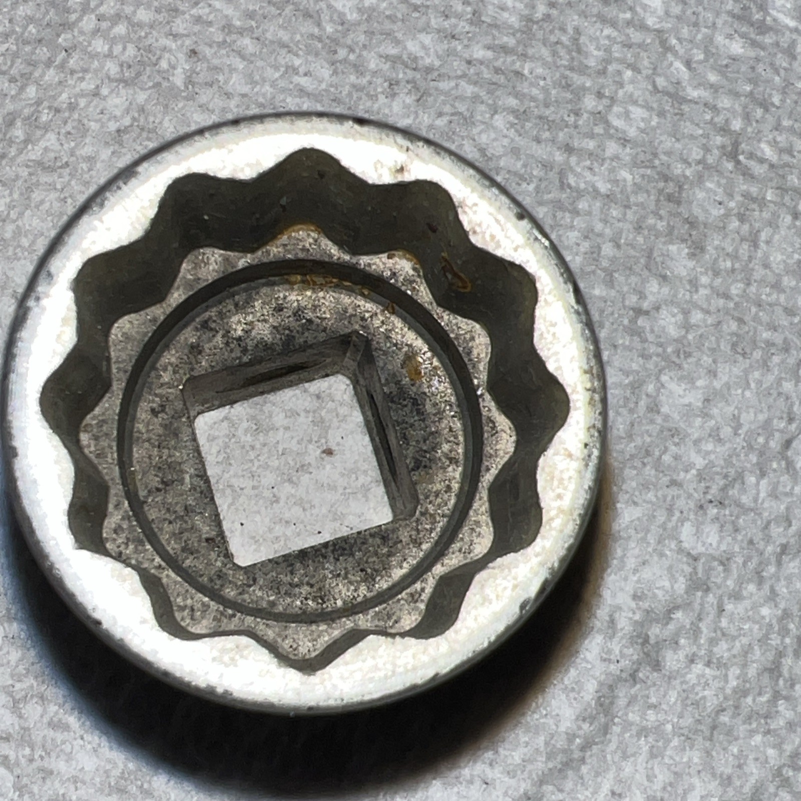 Vintage Snap-on SWM231 1/2″ drive 23mm 12-point chrome socket Made in USA