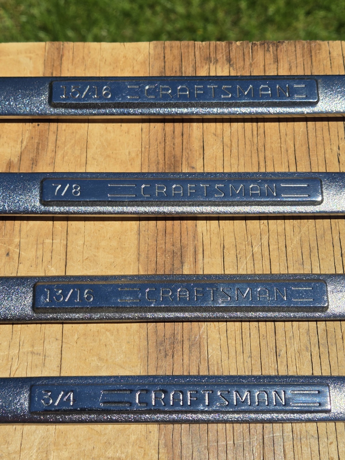 Vintage Craftsman VA USA 13pc SAE 6 Point Combination Wrench Set 1/4″-15/16″ EUC