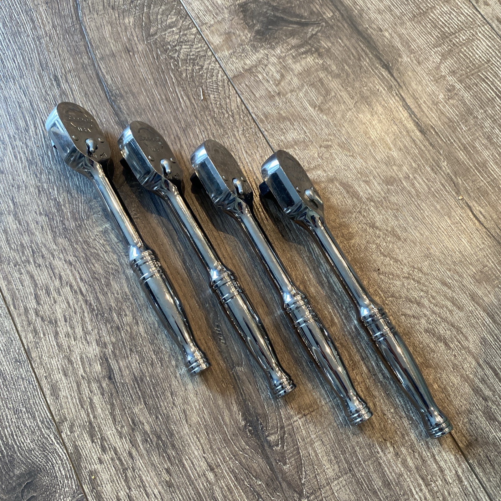 NEW Snap-On F80 3/8″ Drive Ratchet 80 Tooth Fine Chrome 7 1/4”—Made in USA