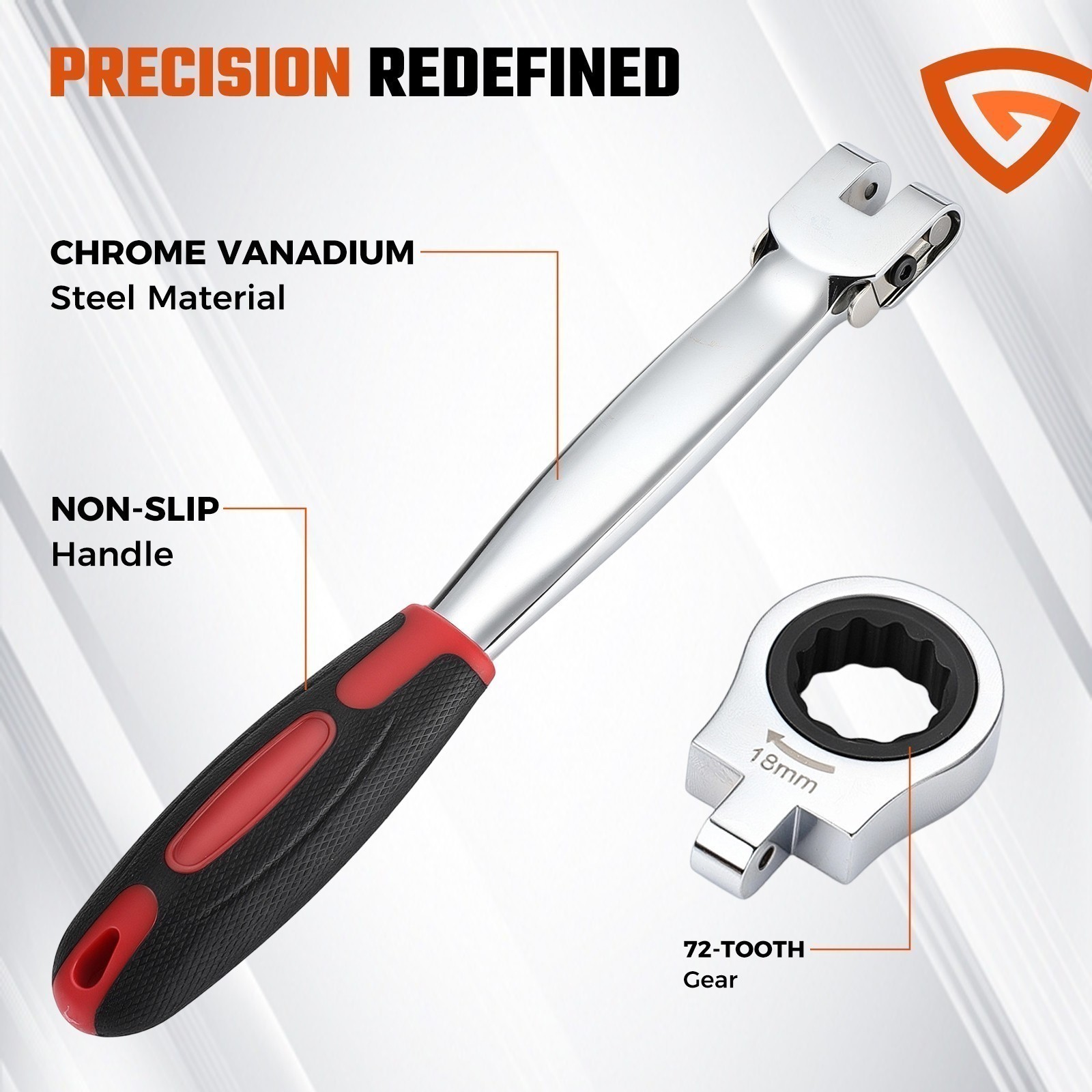 12 in 1 Universal Socket Wrench Multifunction 180° Rotating Head Spanner Tool US