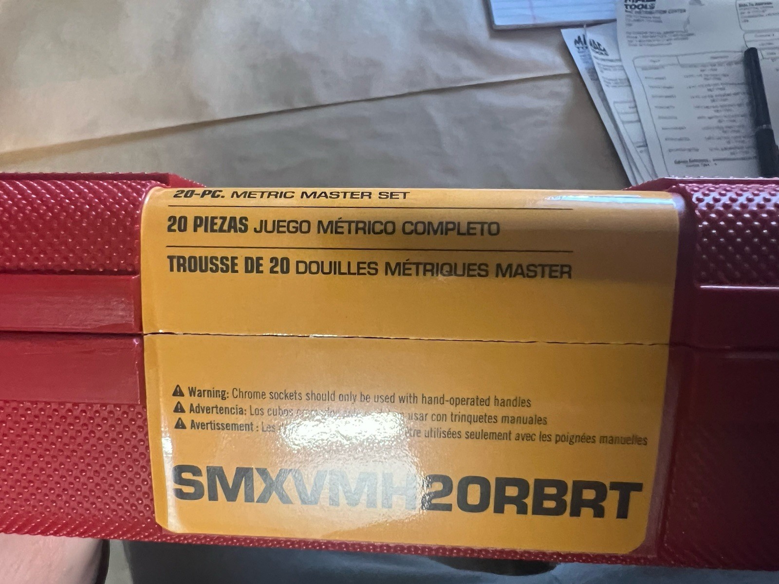 Mac Tools SMXVMH20RBRT 20-PC. METRIC MASTER R.B.R.T. HEX DRIVER SET