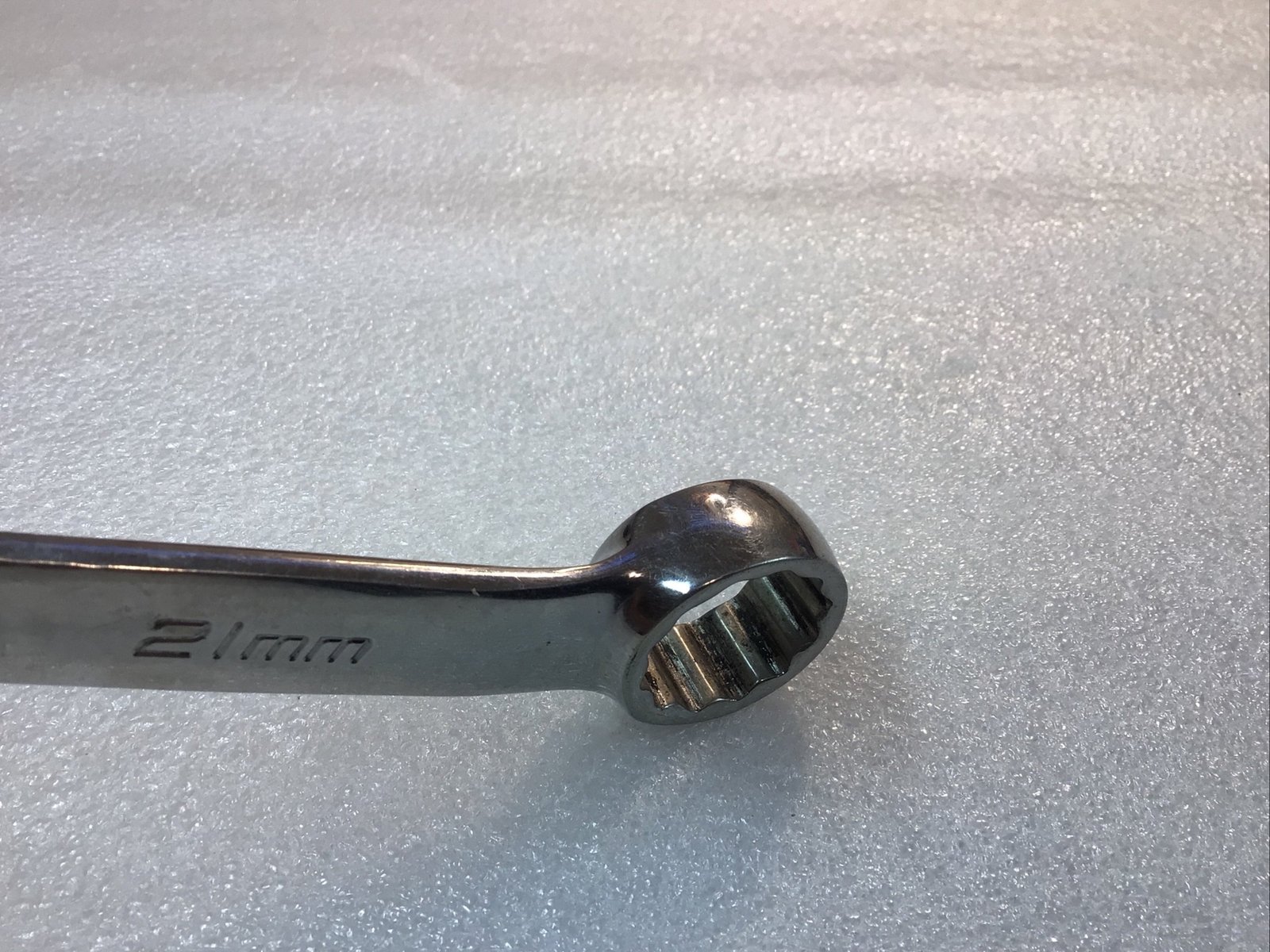 SNAP ON#OEXM210B – 21 mm, Chrome, COMBINATION WRENCH, 12 Pt., Flank Dr.-USA-NICE