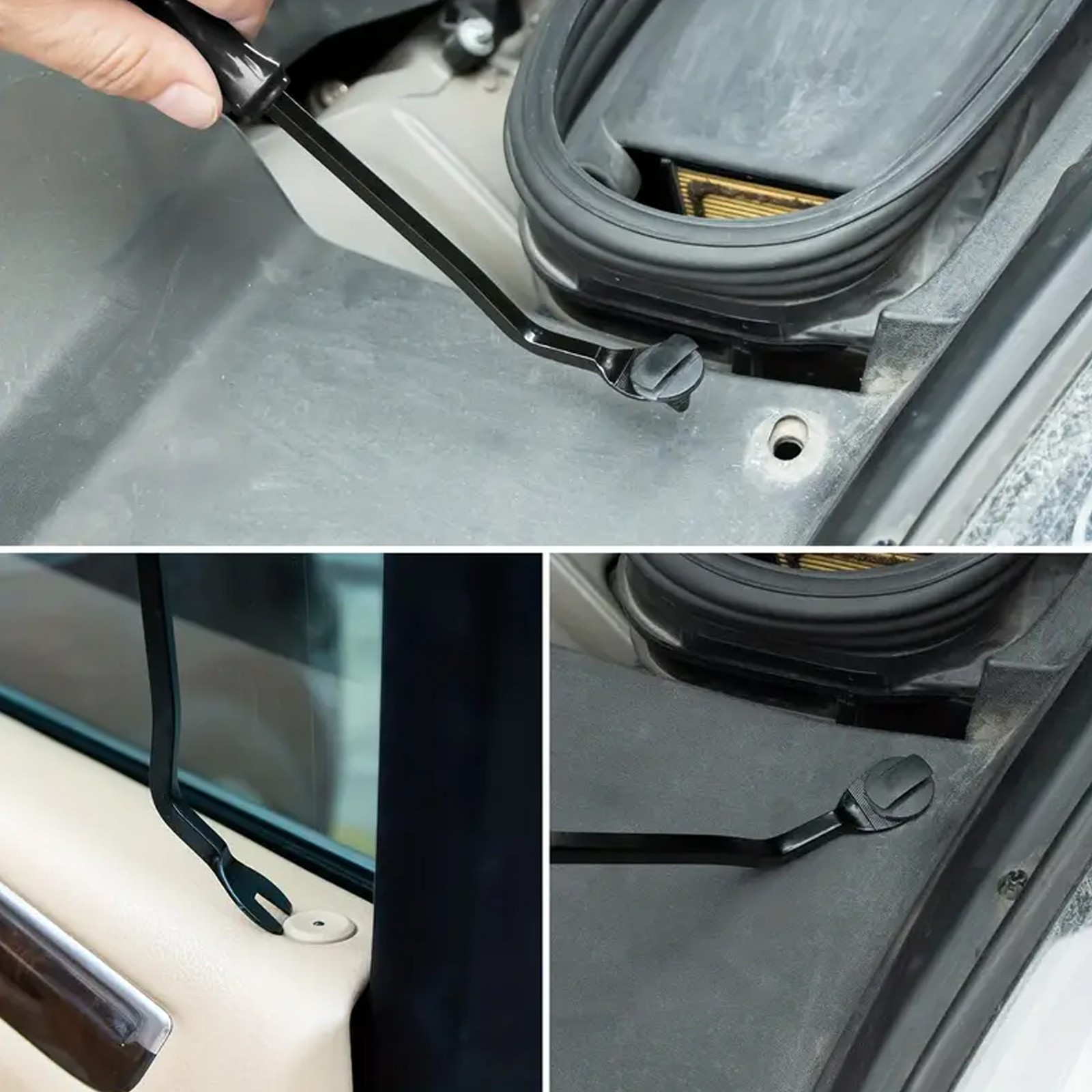 5pcs Car Trim Removal Tool Kit Interior Door Panel Clip Fastener Removal Set