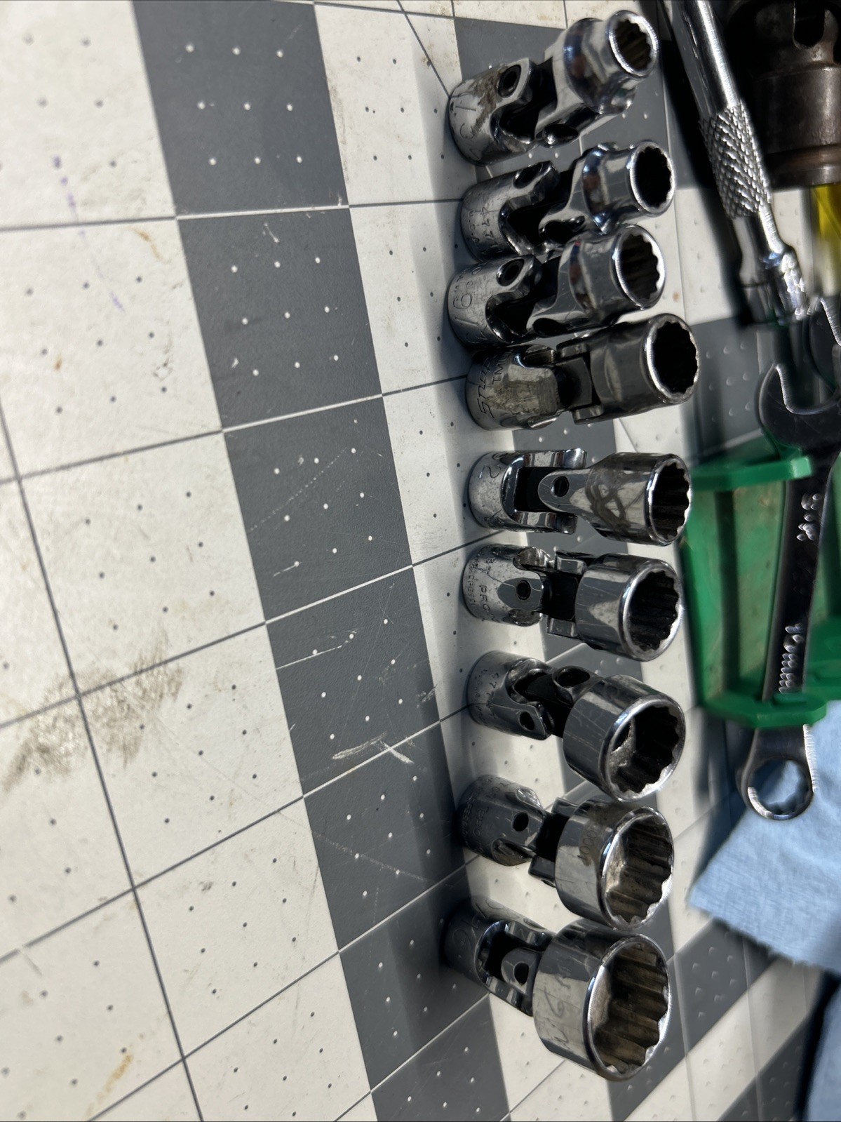Proto 9piece 1/4” Drive SAE Swivel Sockets