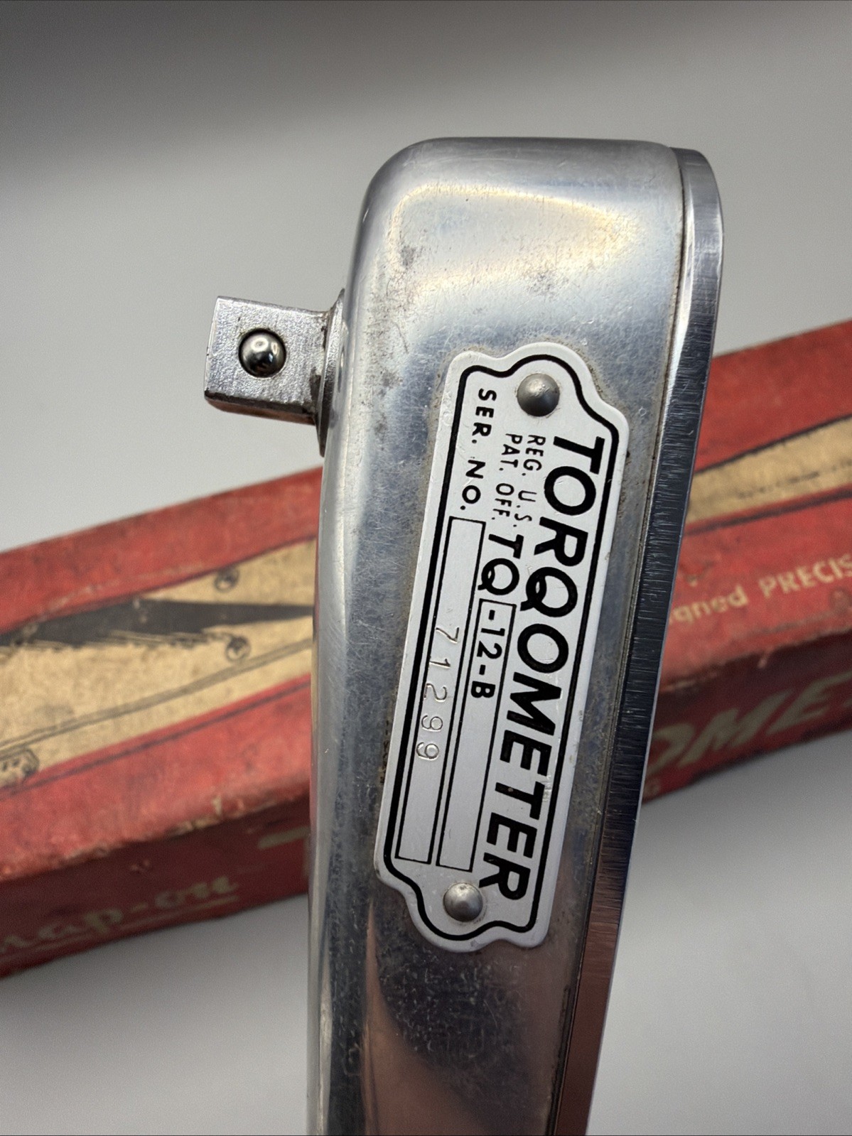 VINTAGE SNAP-ON TQ12B 3/8″ Drive Torqometer 150 Inch-Pounds Torque Wrench