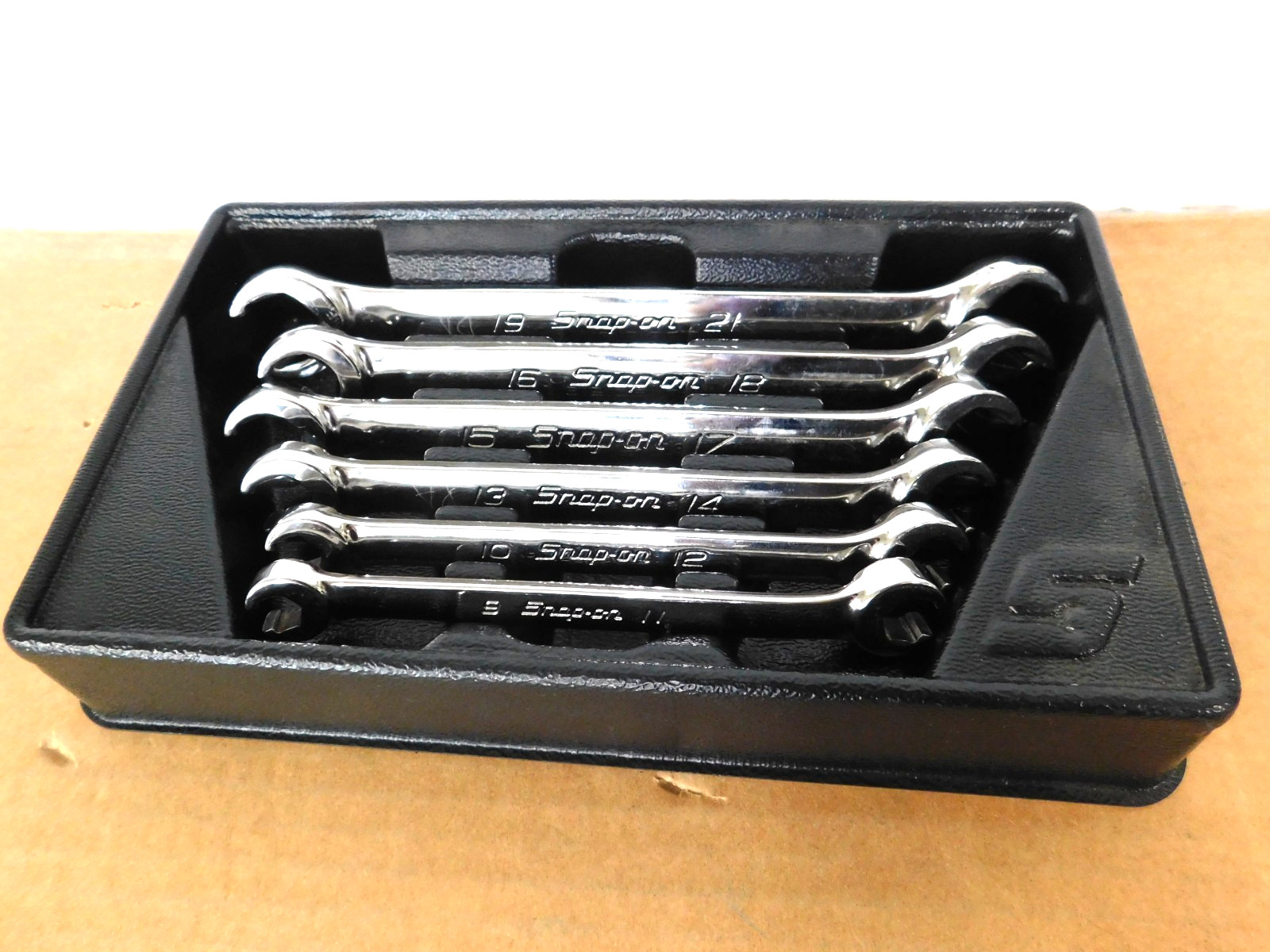 SNAPON WRENCH SET Metric Double End Flare Nut 6-Point 9–21 mm 6TOTAL *NICE*