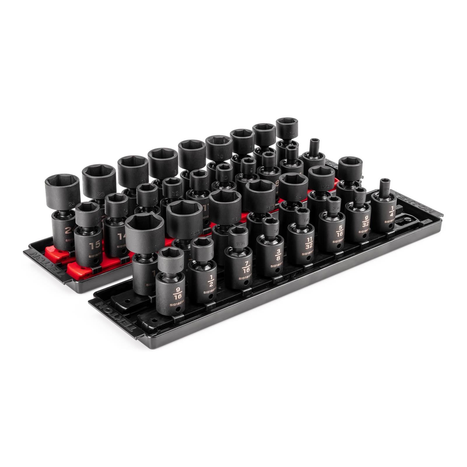 Tekton SID97201 3/8″ Drive 6-Point Universal Joint Impact Sockets