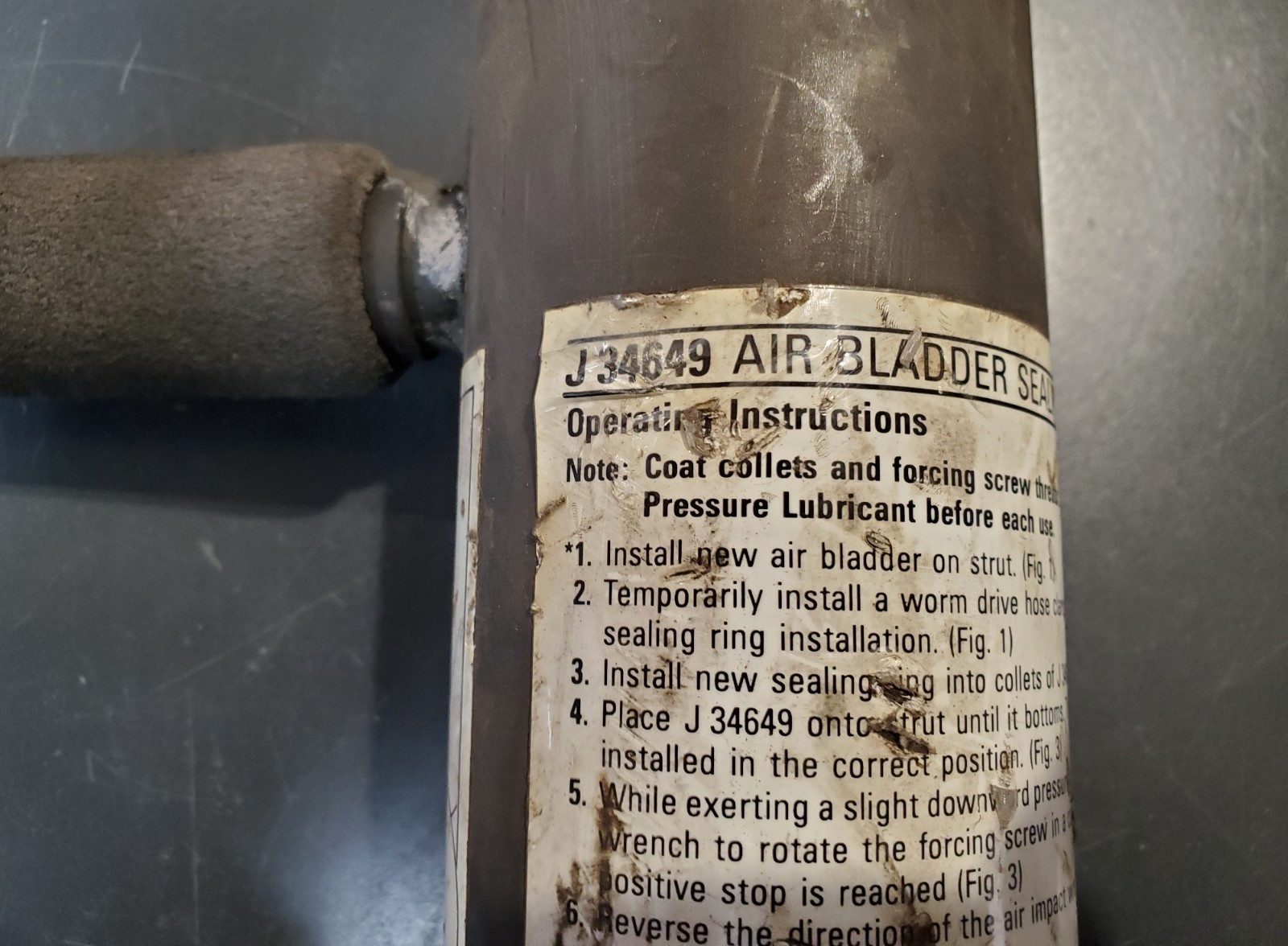 KENT-MOORE TOOL J-34649 AIR BLADDER SEALING RING COMPRESSOR